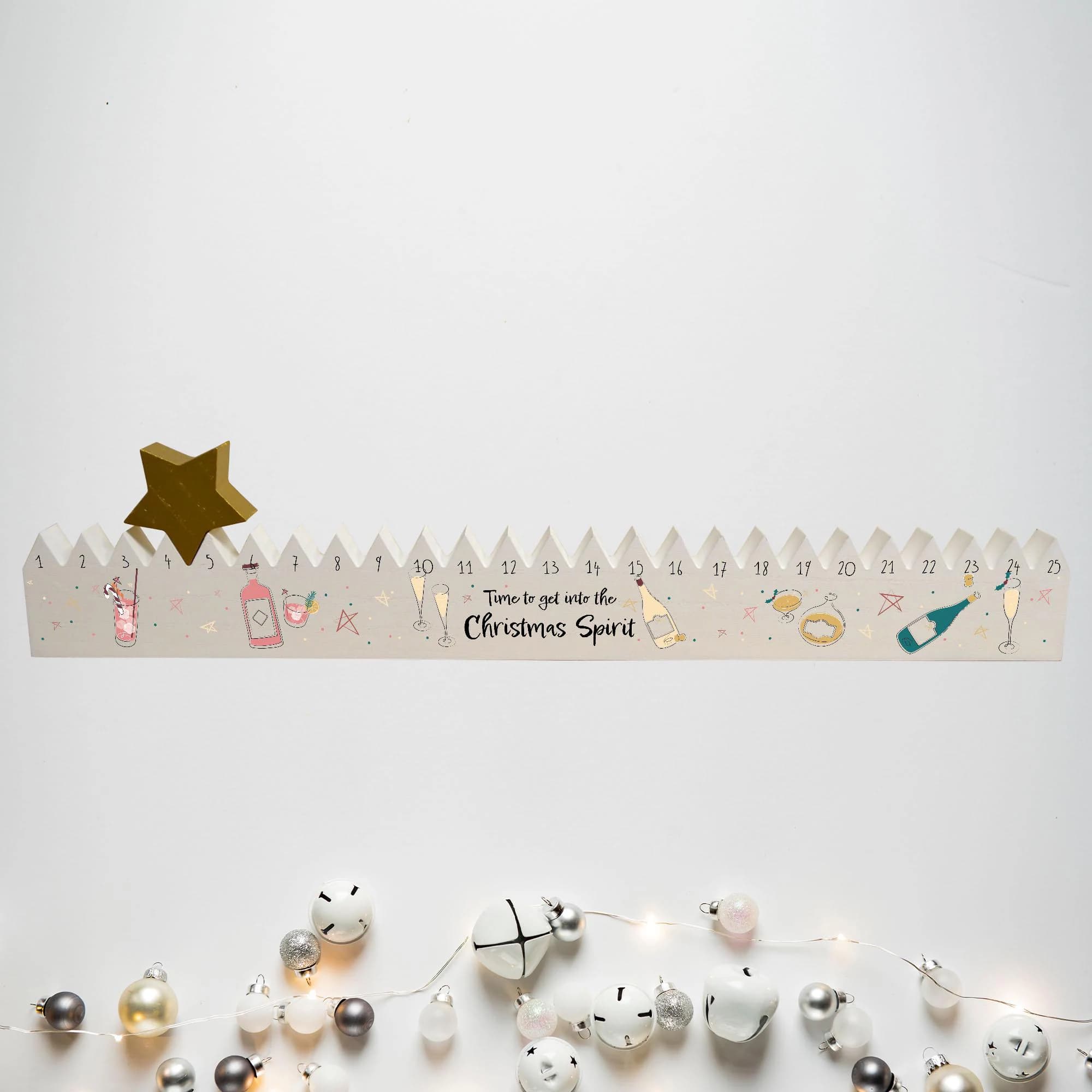 Christmas Spirit Advent Calendar, Interactive Moving Star Countdown