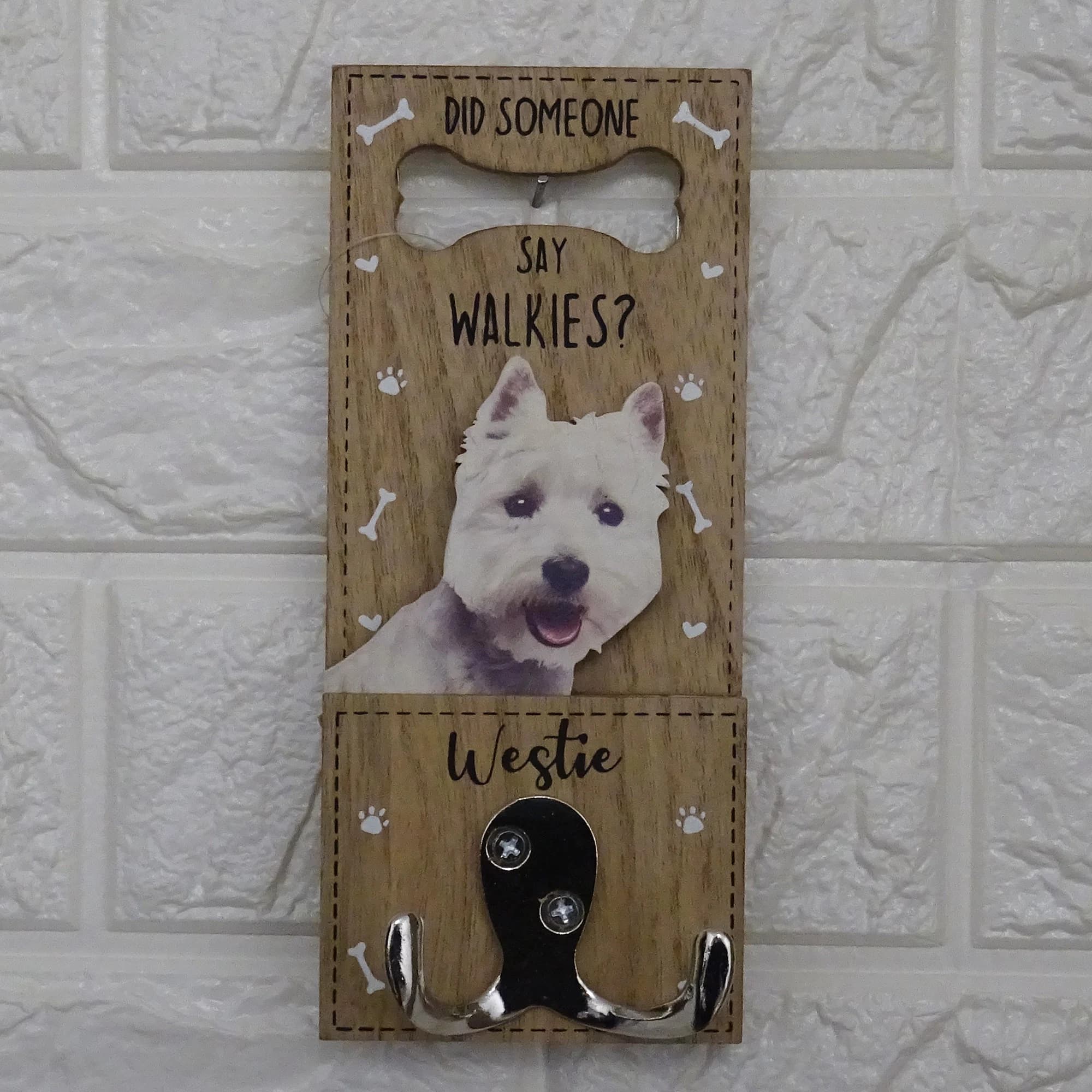 Dog Breed Lead Hook, Wall Mounted Leash Hanger with Twin Hooks - image 4