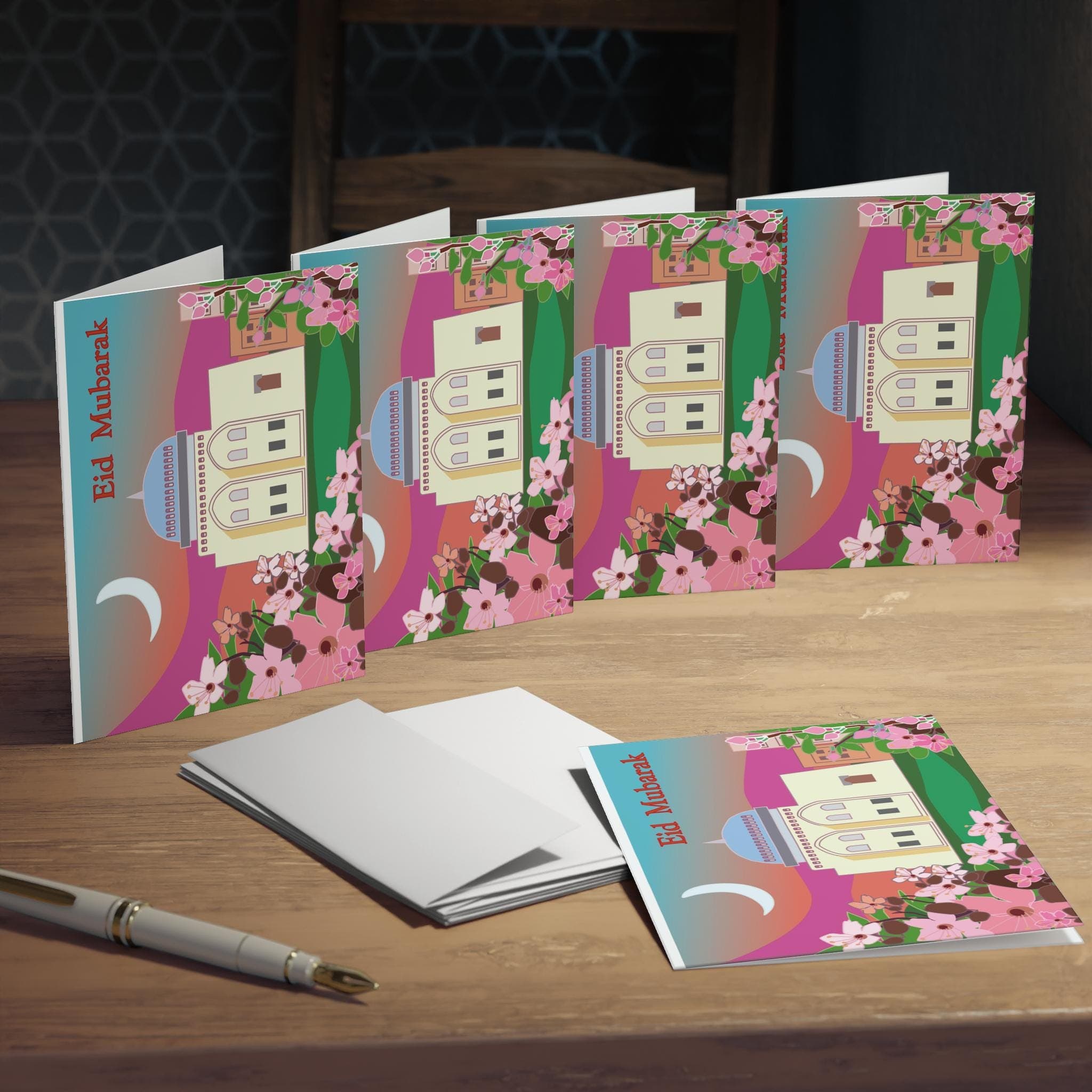 Tokyo Mosque Eid Mubarak Card pack | Greeting Cards (5-Pack)