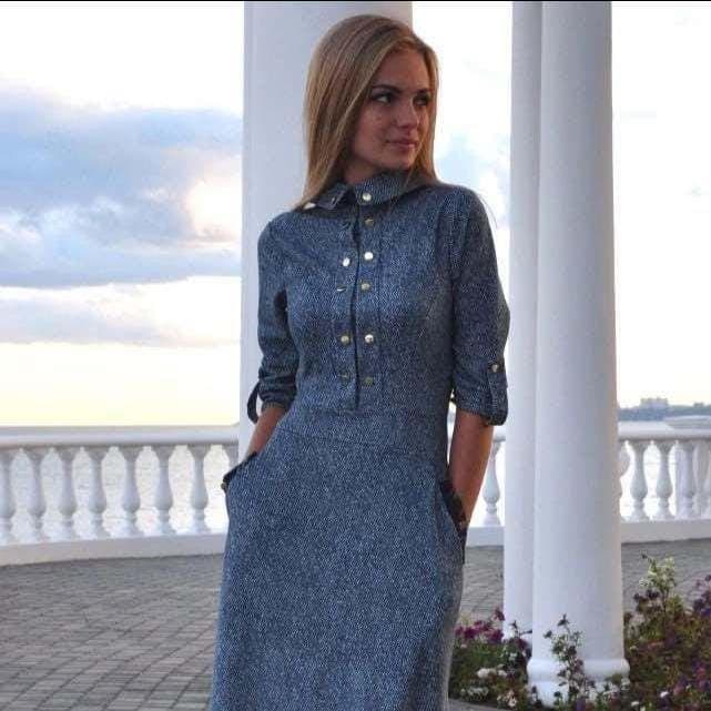 Elegant grey long dress with concealed zipper closure, casual abaya - image 3
