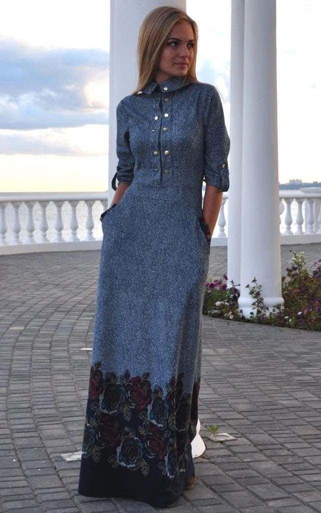 Elegant grey long dress with concealed zipper closure, casual abaya