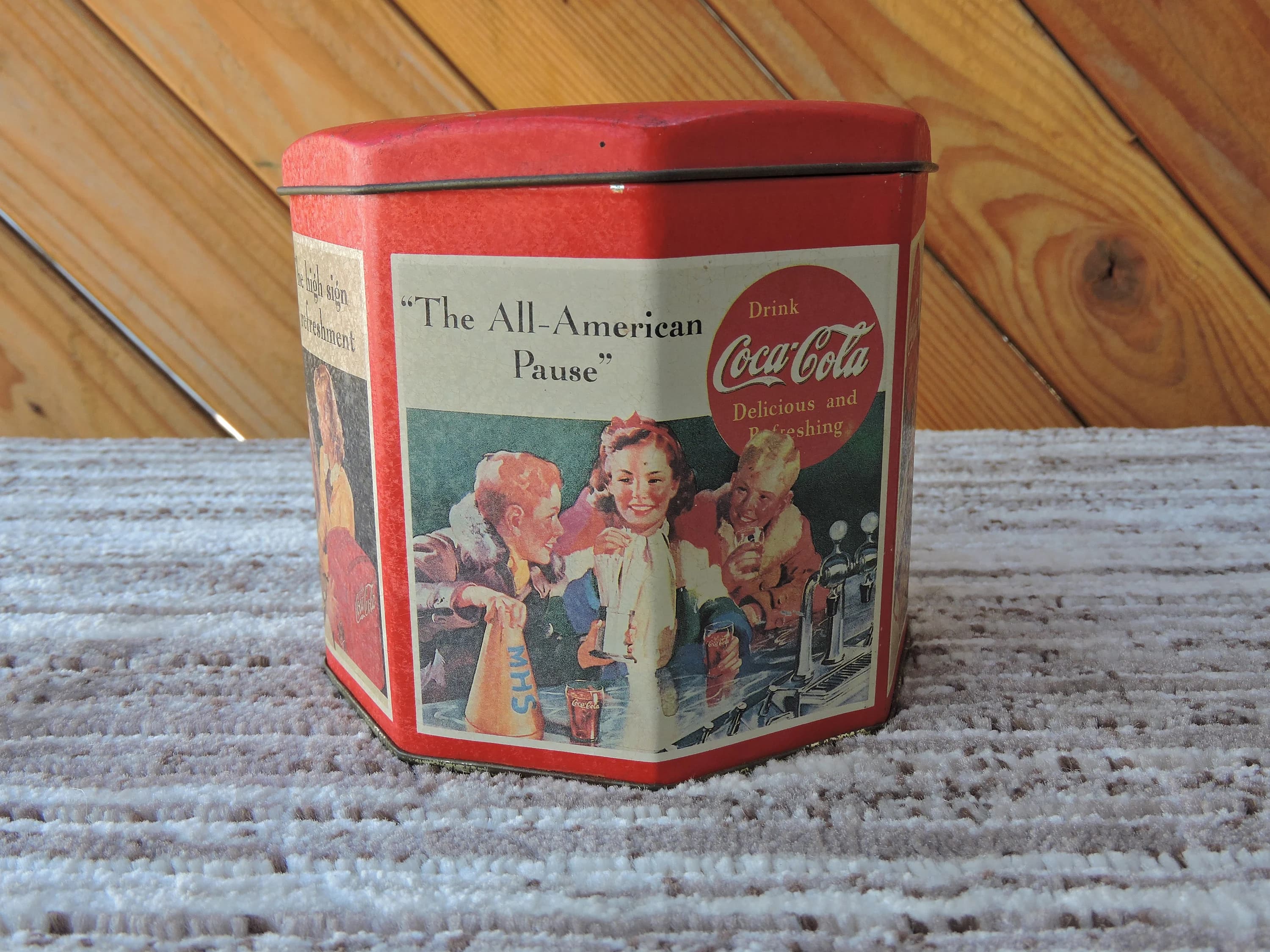 COCA COCLA Vintage Octagon Tin, By Bristolware, 1992 - image 5