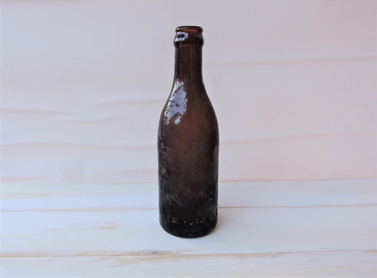 Rare -Vintage Straight Side Amber Coca Cola Bottle, 1900s Coca Cola Bottle, New York - image 3