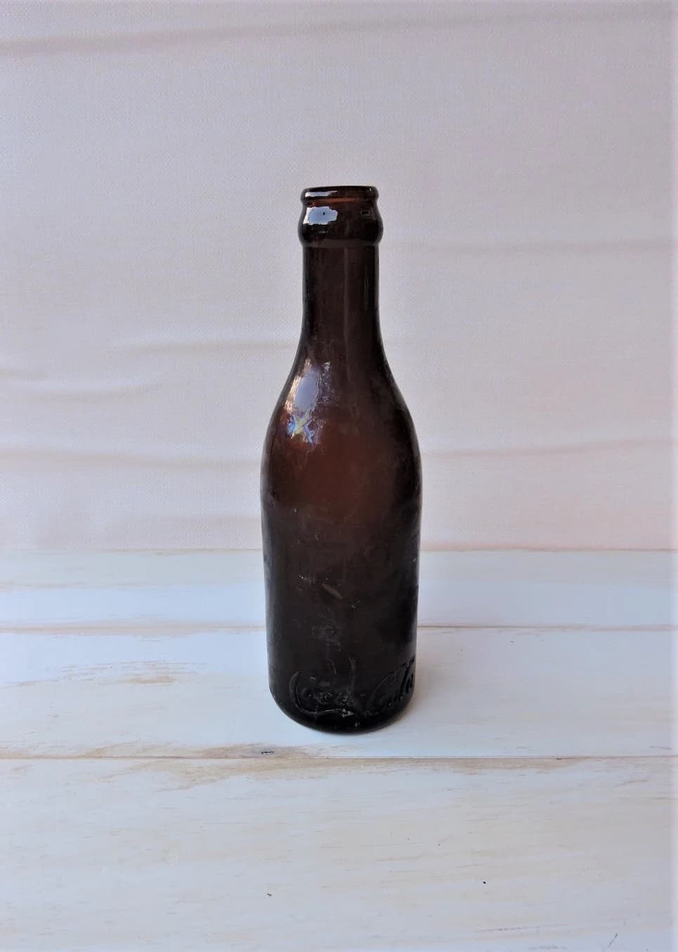 Rare -Vintage Straight Side Amber Coca Cola Bottle, 1900s Coca Cola Bottle, New York - image 4