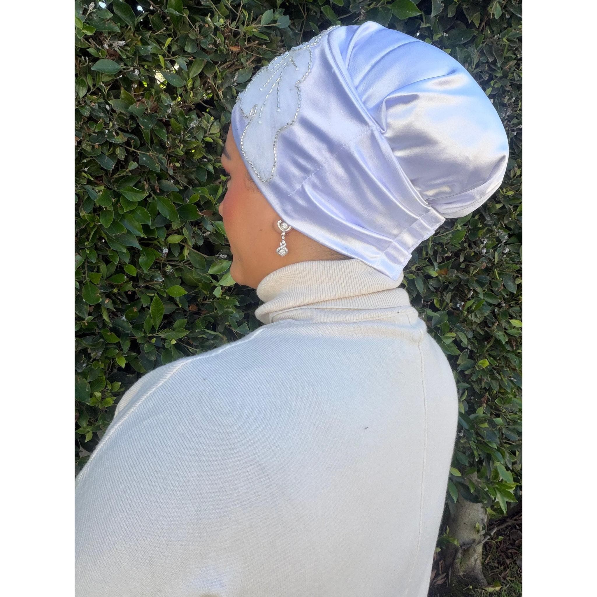 Elegant Slip-On Headcover - White-Specialty Items-The Little Tichel Lady