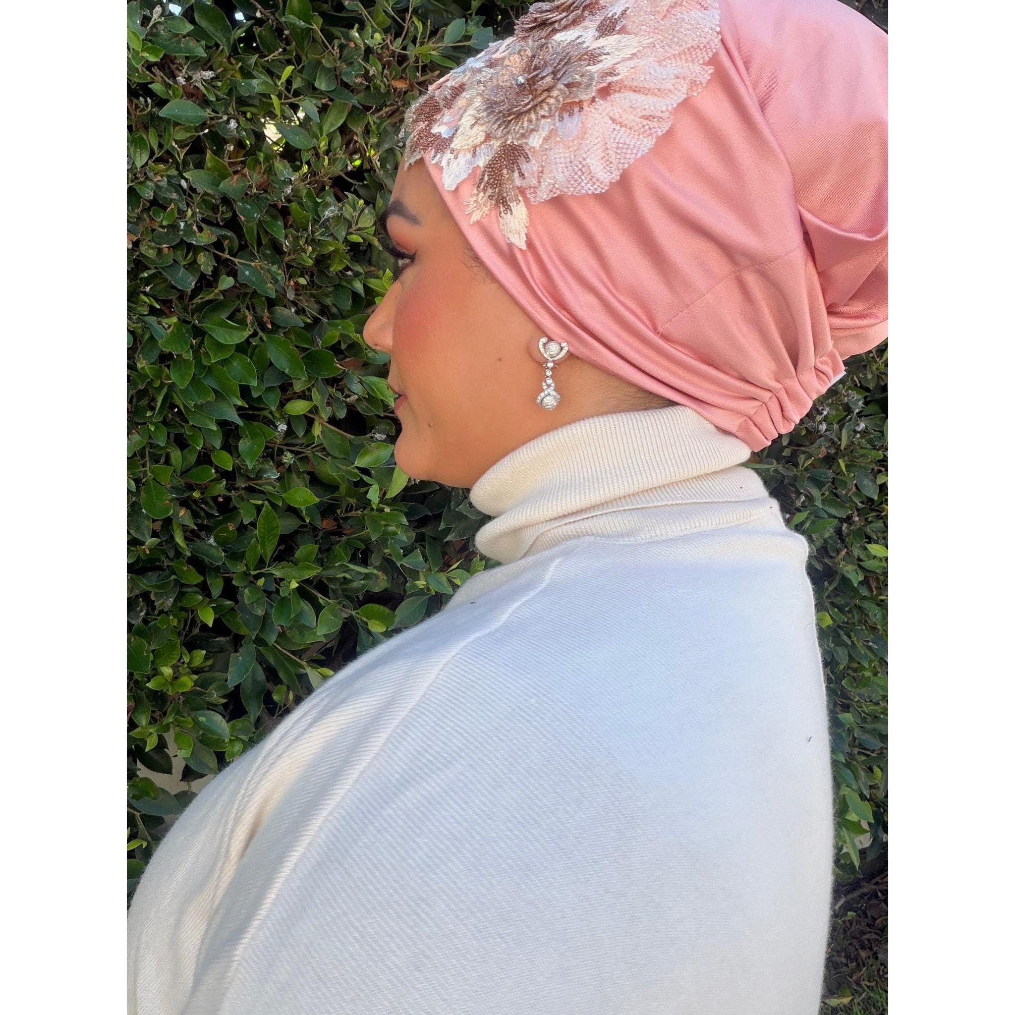 Elegant Slip-On Headcover - Rose Gold-Specialty Items-The Little Tichel Lady