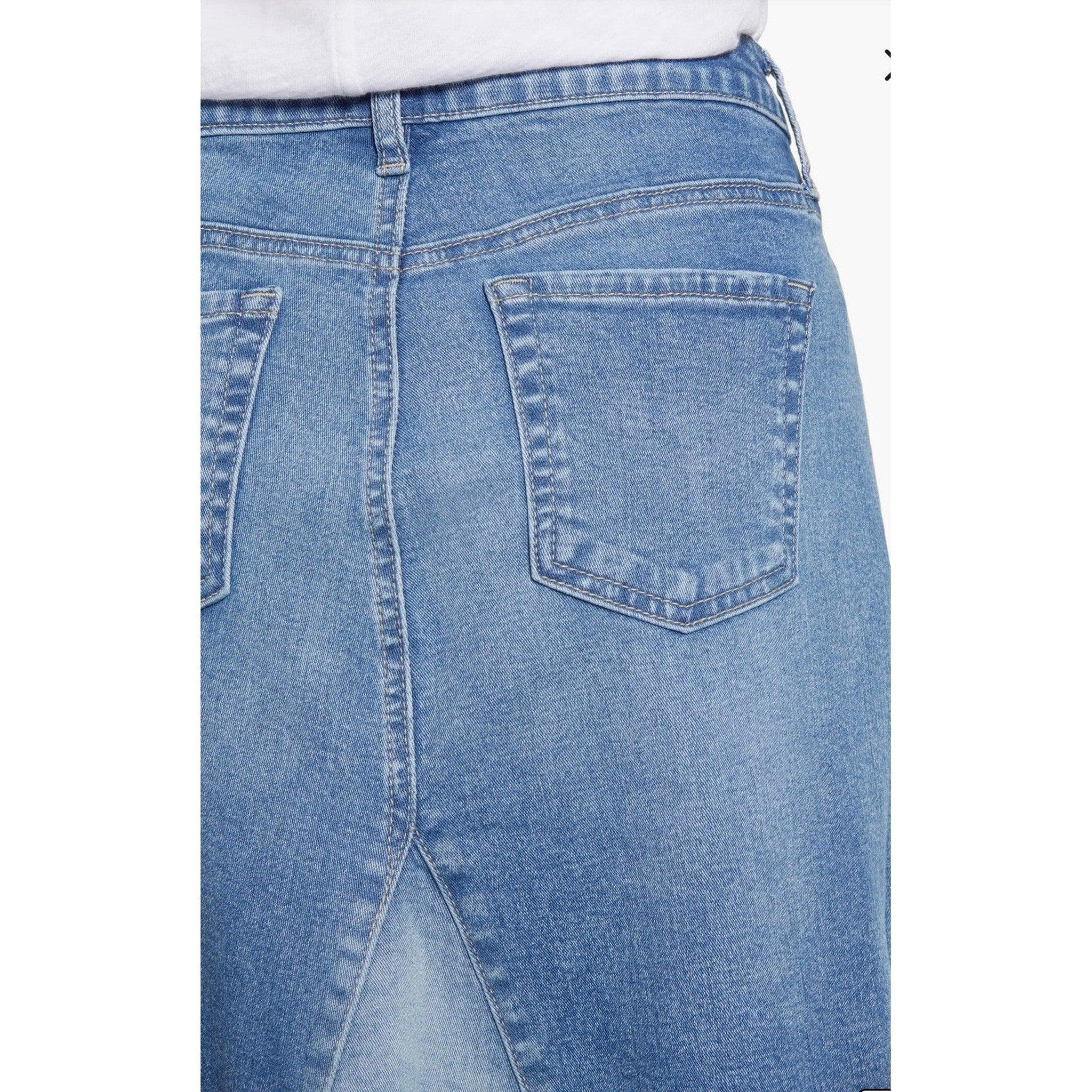 Classic Denim Midi Skirt - Blue-skirt-The Little Tichel Lady