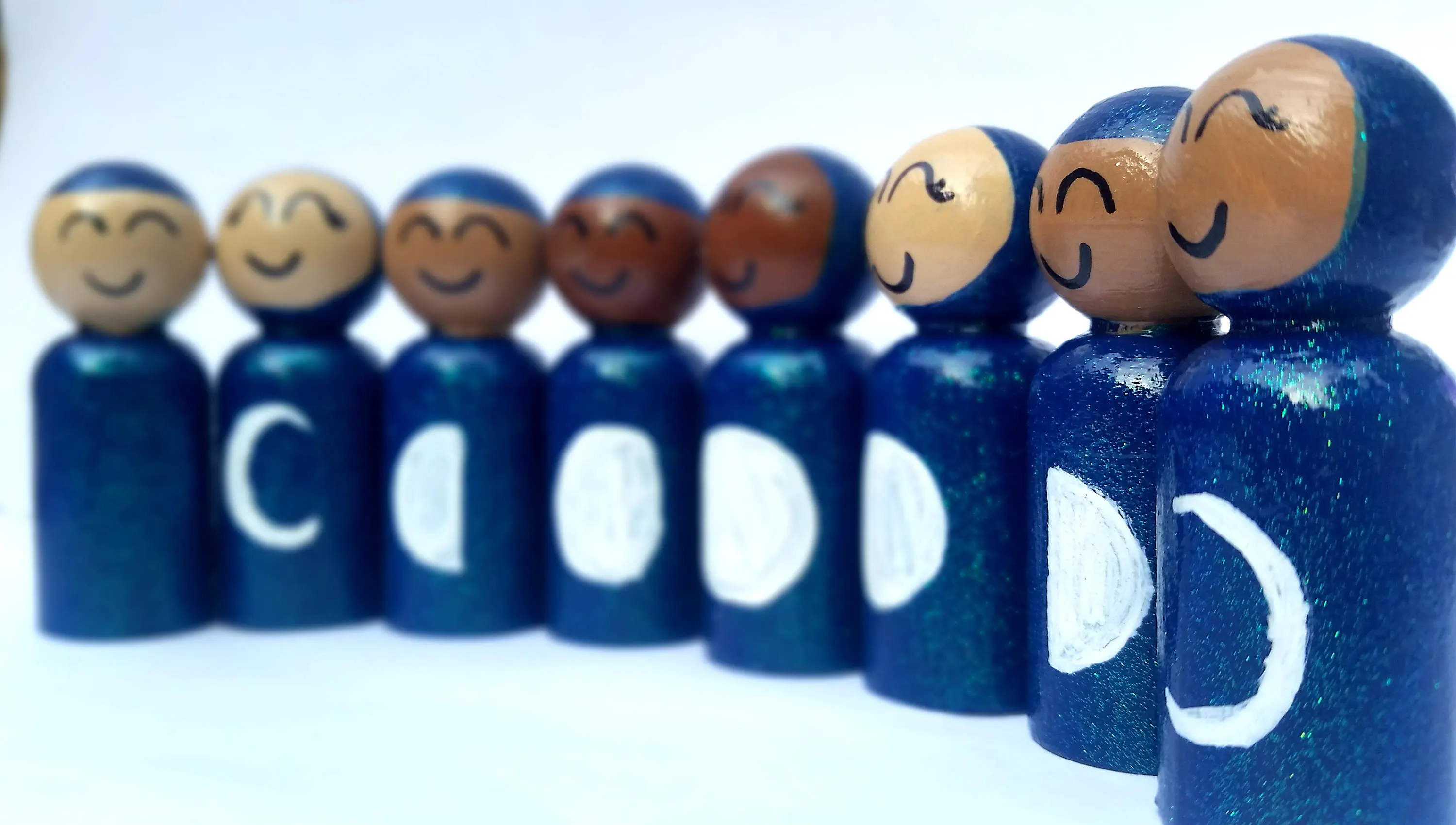 Ramadan Dolls/Phases of the Moon/Islamic/Eid/Lunar Month/Lunar Doll/Full Moon/Crescent Moon/Diverse Dolls/Montessori Waldorf - image 5