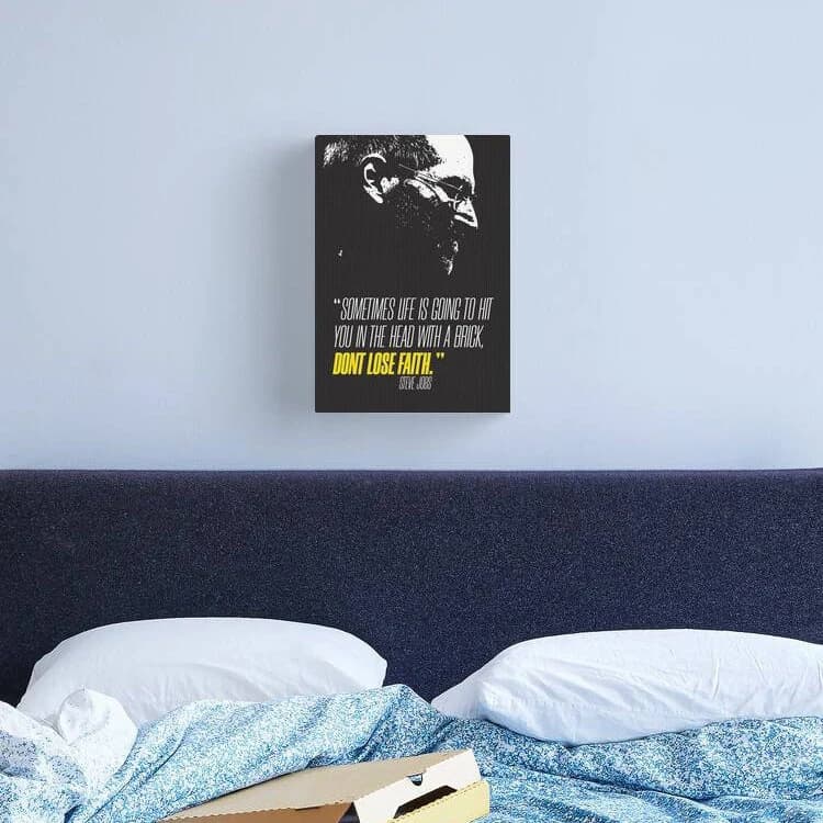 Don't Lose Faith - Steve Jobs Quote, Co-founder of Apple - Motivational Inspirational Quote Poster, Birthday Gift Office Work Decor Wall Art - image 5