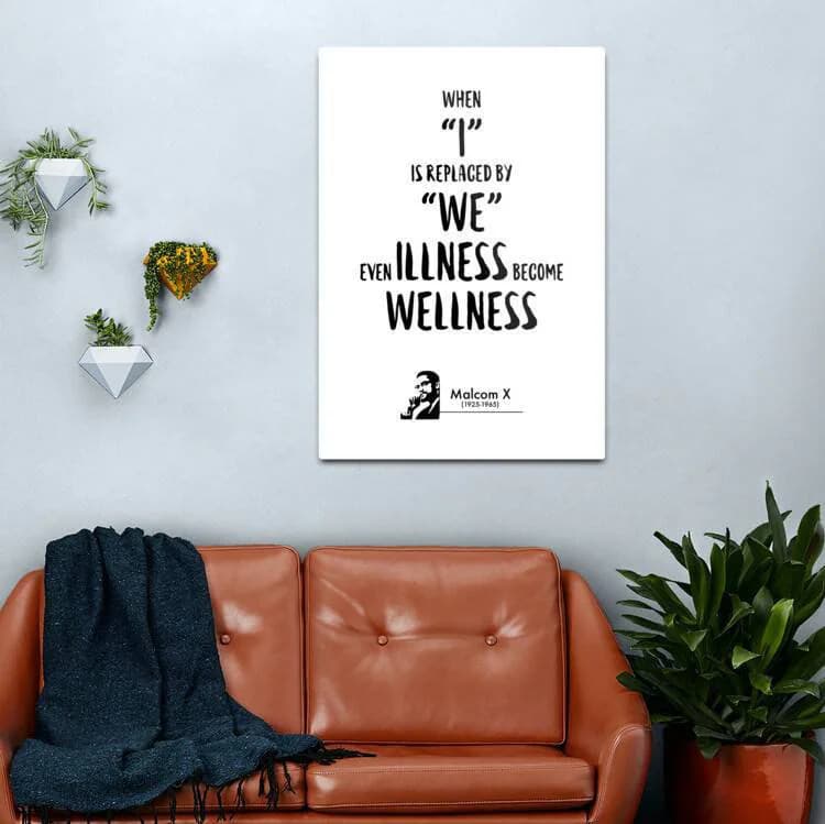 Malcolm X - "When 'I' is replaced by 'We'..." - Motivational Inspirational Quote Poster, Birthday Gift, Office Work Home Decor, Wall Art - image 5