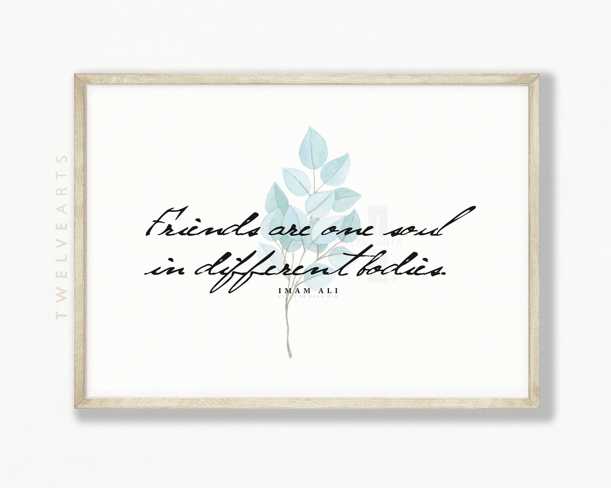 Friendship, Friends Islam, Imam Ali, Islamische Wandbilder, Islam Poster, Muslim Decor, Islamic Wallart, Islamic Quotes