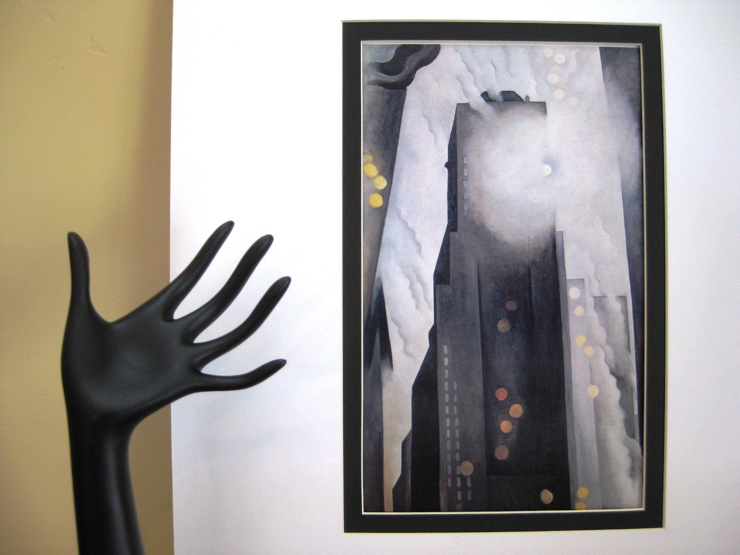 Georgia O'Keeffe NYC Print, "The Shelton with Sunspots", Matted Vintage Art - image 5