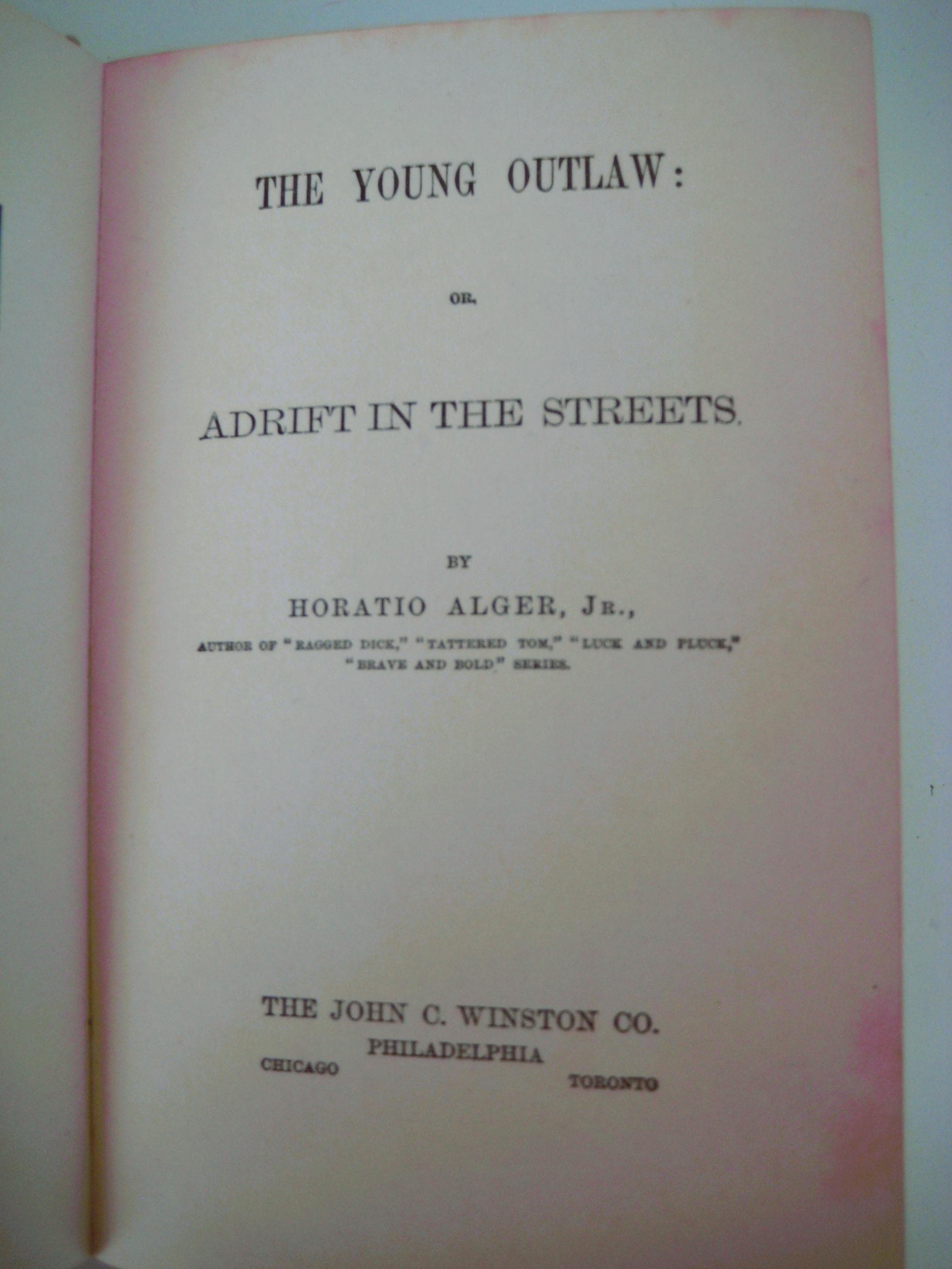 The Young Outlaw, 1875 Antique Hardcover Novel, Horatio Alger Jr. - image 3
