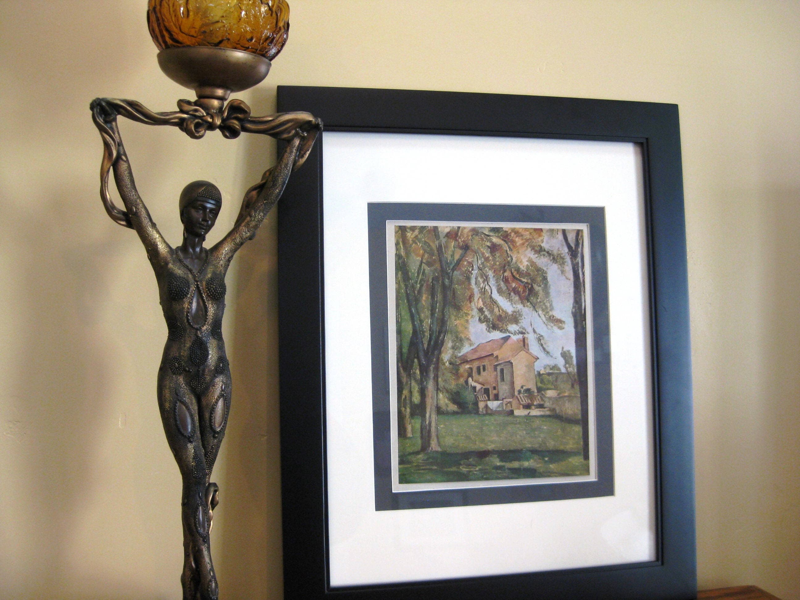 Paul Cezanne 'Le Jas de Bouffan' Vintage Art Print, Double Matted 14x18 - image 3