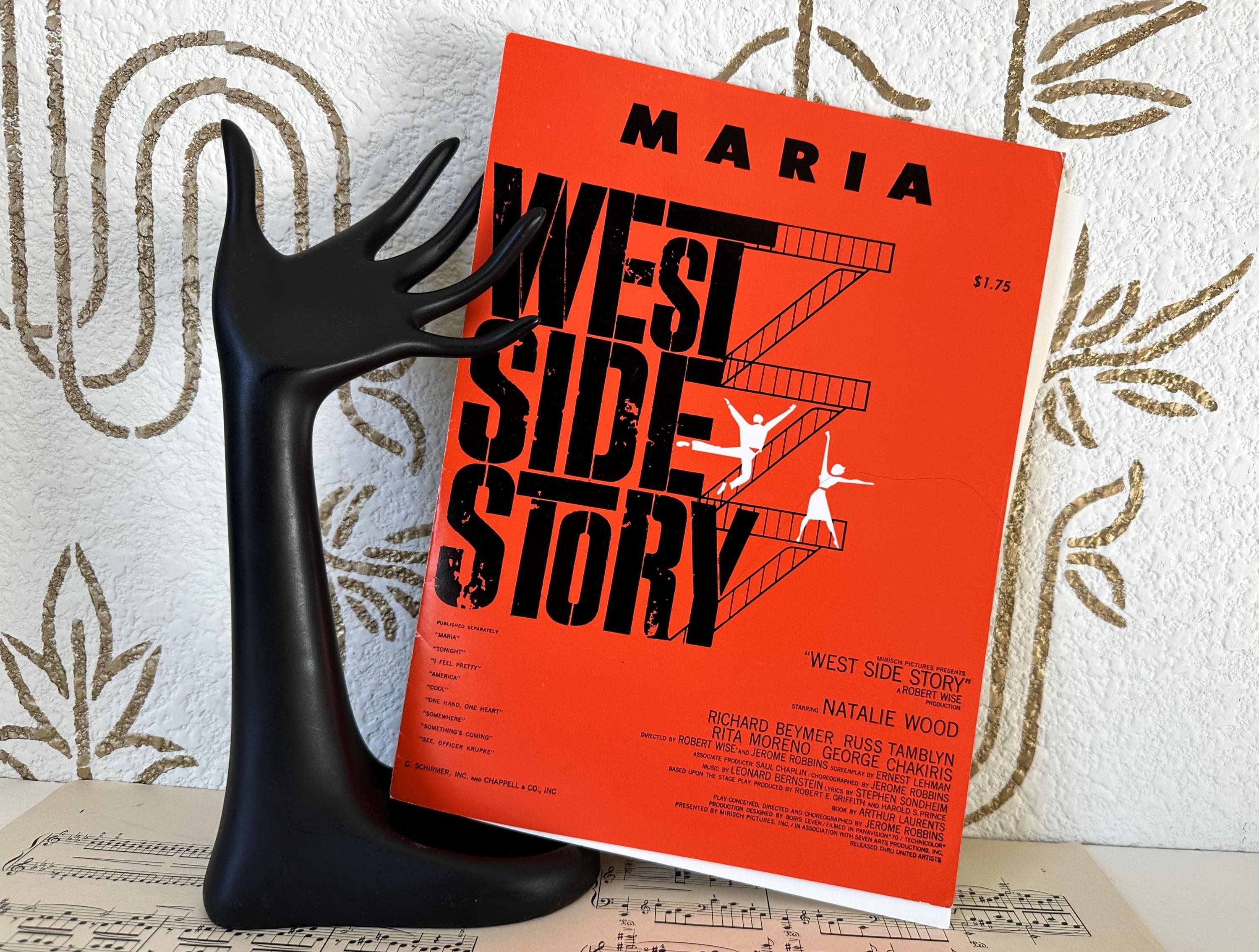 Vintage Sheet Music, “Maria,” from West Side Story, by Leonard Bernstein & Stephen Sondheim, 1957