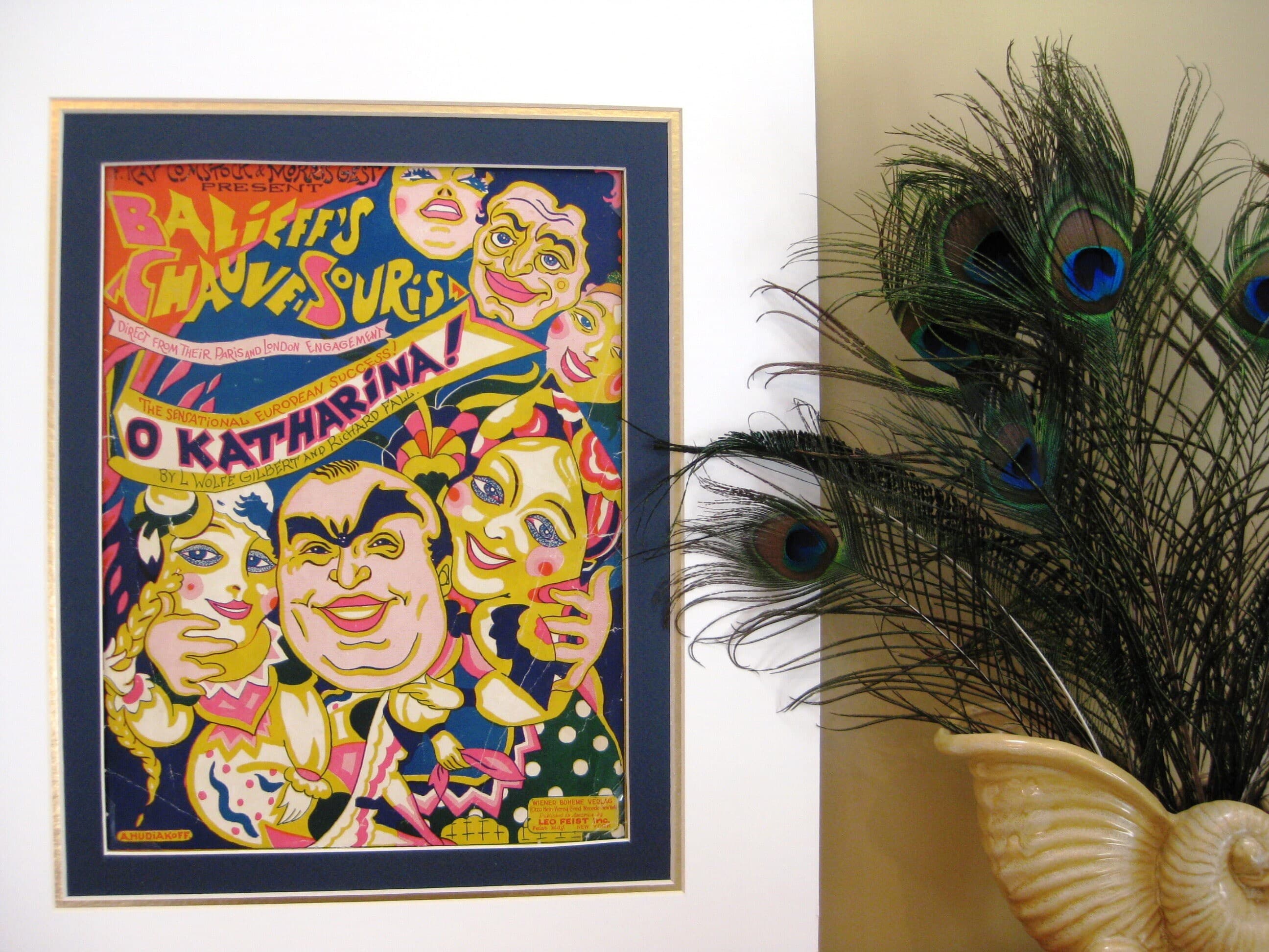 O Katharina Sheet Music, 1924 Art Nouveau Print, Matted Wall Art - image 5