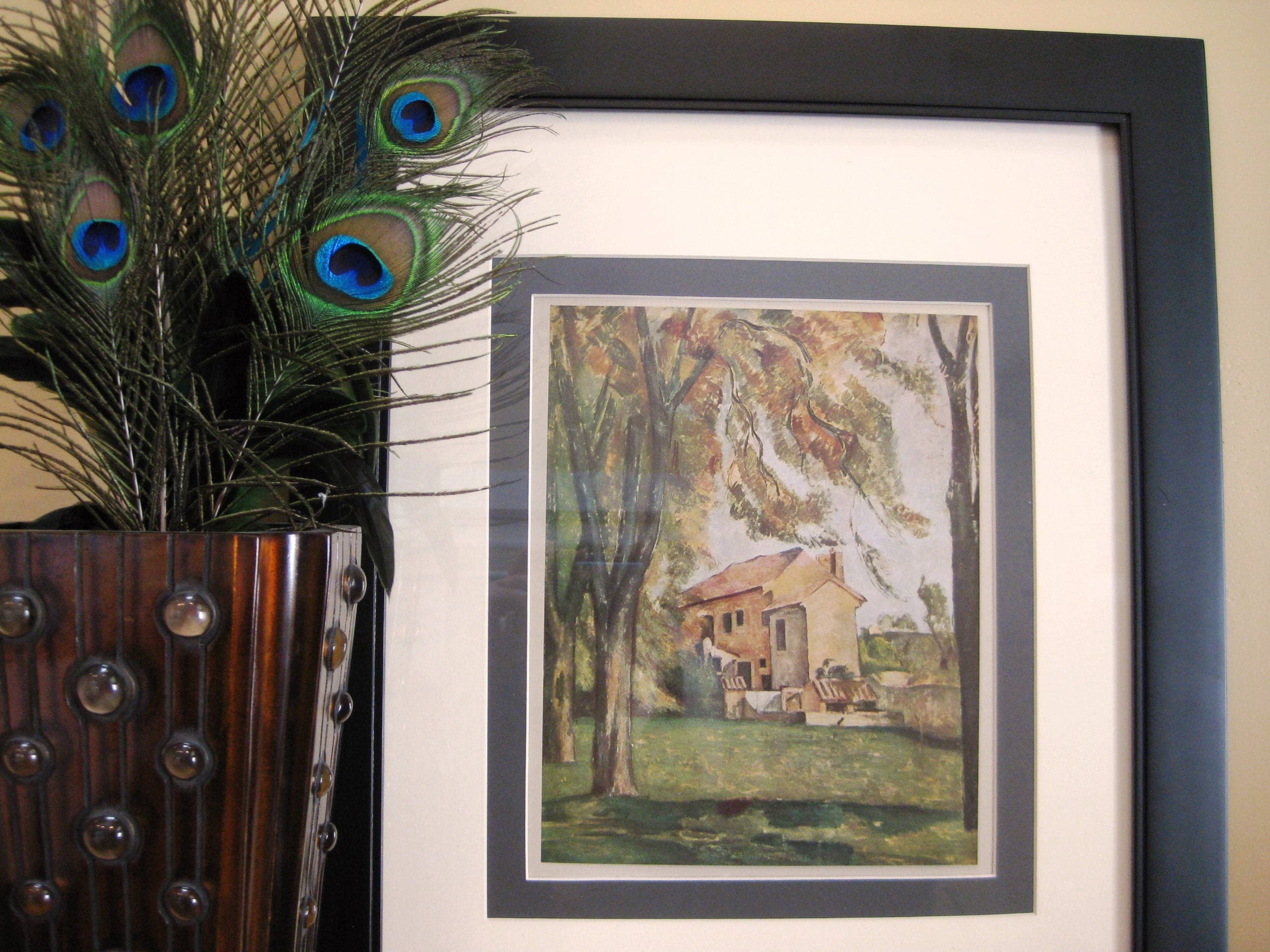 Paul Cezanne 'Le Jas de Bouffan' Vintage Art Print, Double Matted 14x18