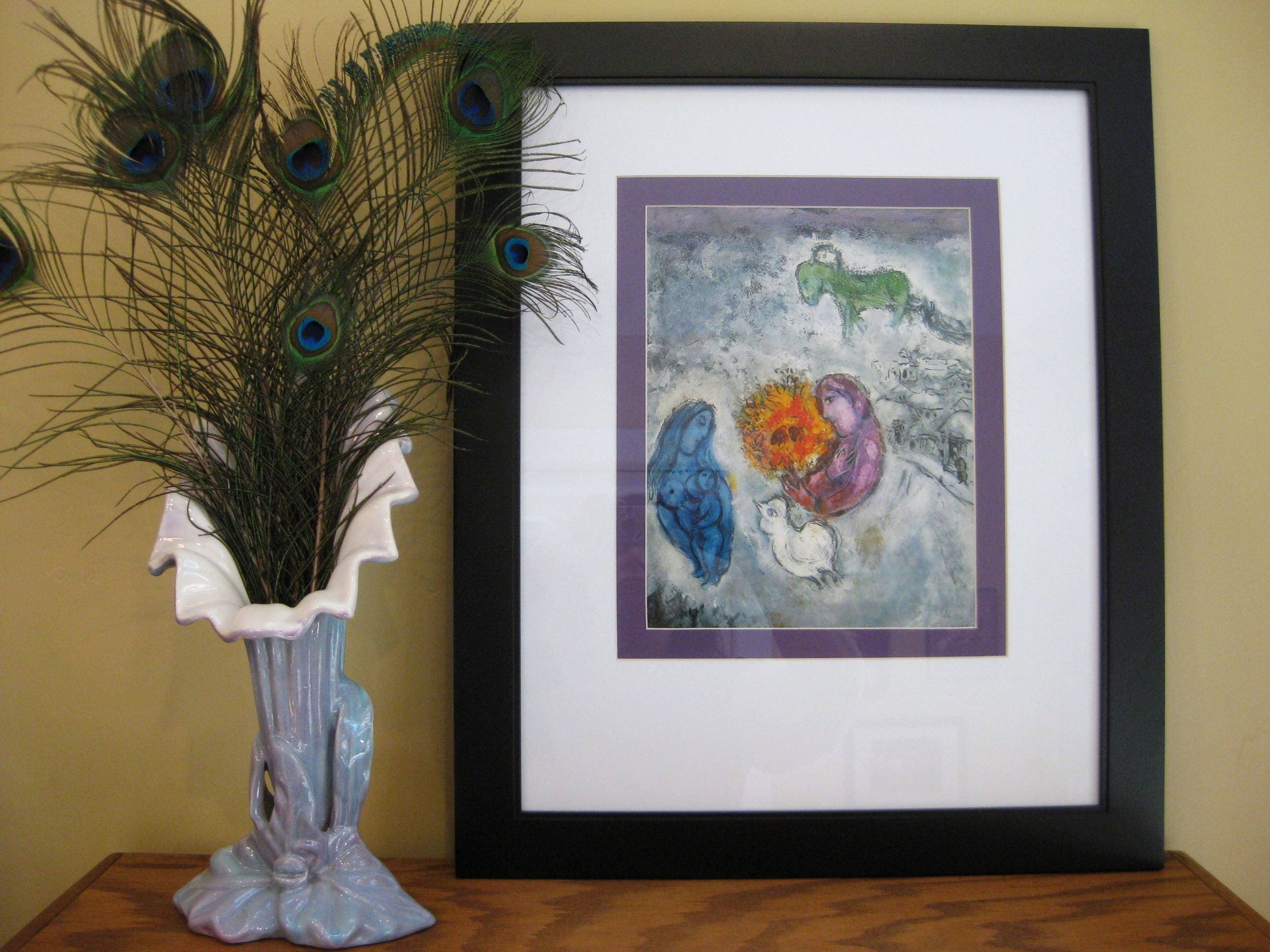Marc Chagall 'The Green Horse' Vintage Art Print, Matted 16x20 - image 5