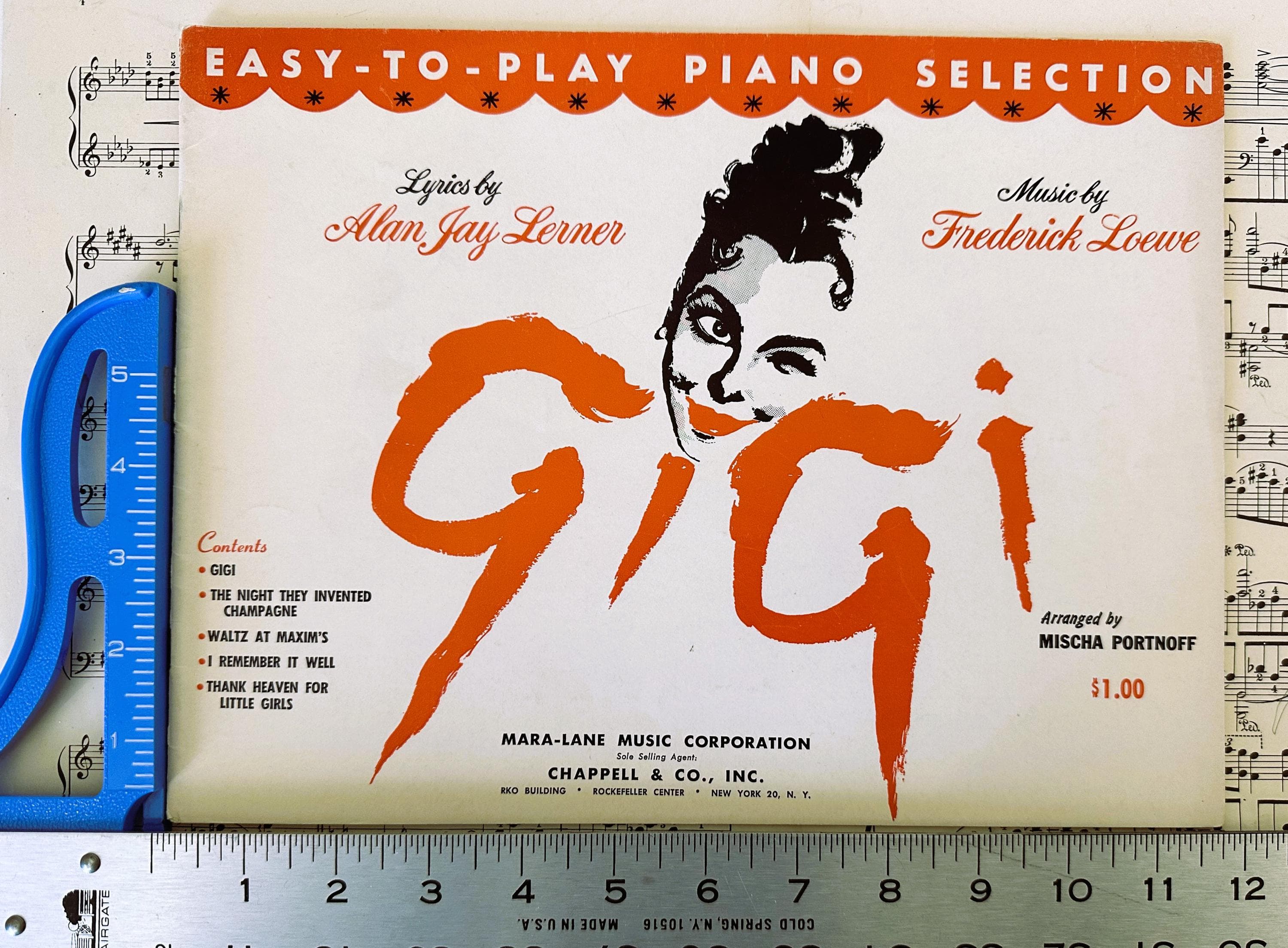 Vintage Sheet Music Book, "Gigi," Piano Selections, 5 Songs, Mid-Century Musical - image 5