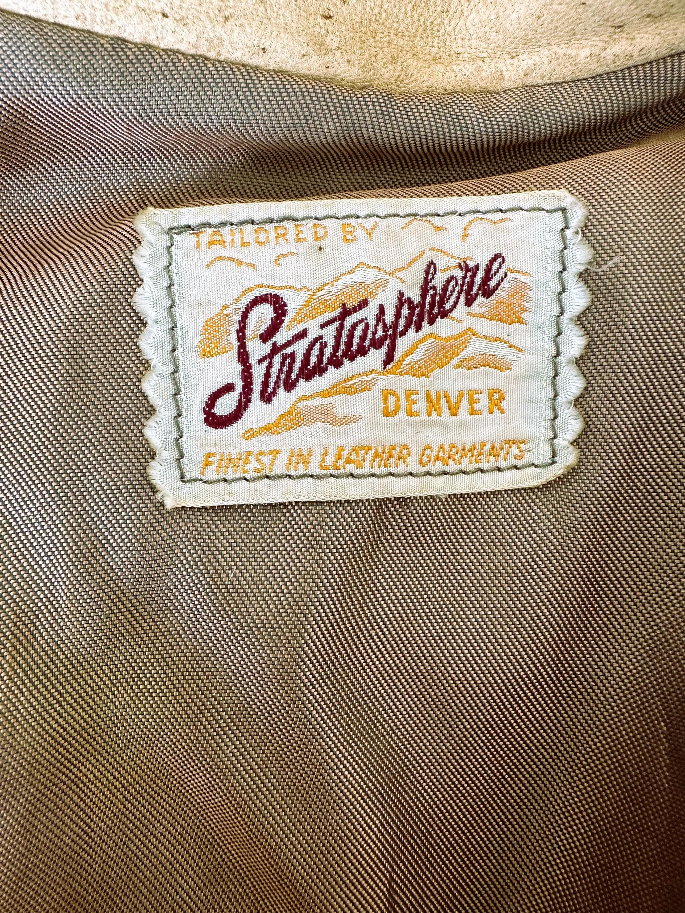 Fringed Leather Jacket, Western Cowboy Style, STRATASPHERE Denver, Vintage Boho Design - image 3
