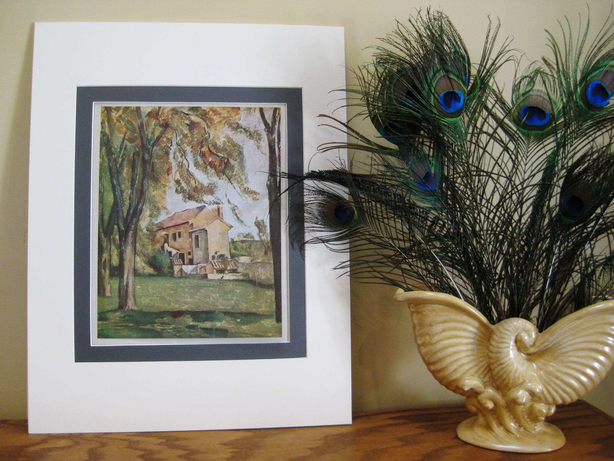 Paul Cezanne 'Le Jas de Bouffan' Vintage Art Print, Double Matted 14x18 - image 4