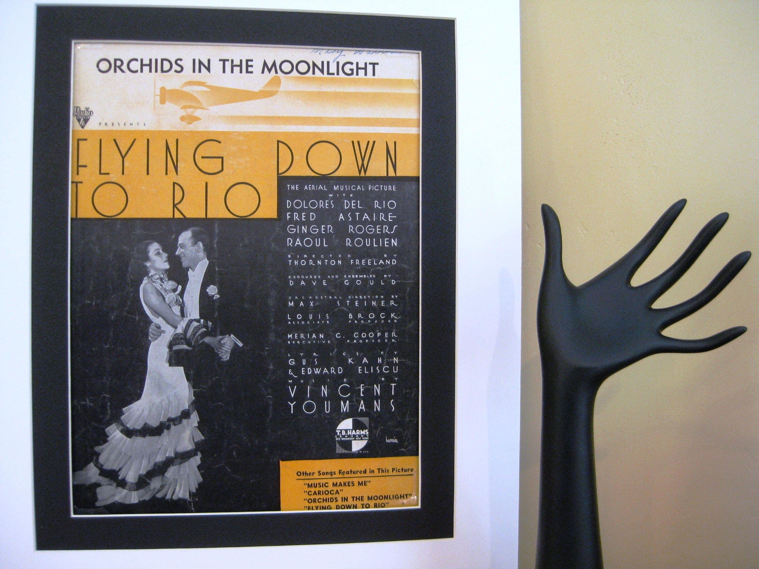 Vintage "Flying Down to Rio" Sheet Music, Fred Astaire, 1933 (Matted) - image 3