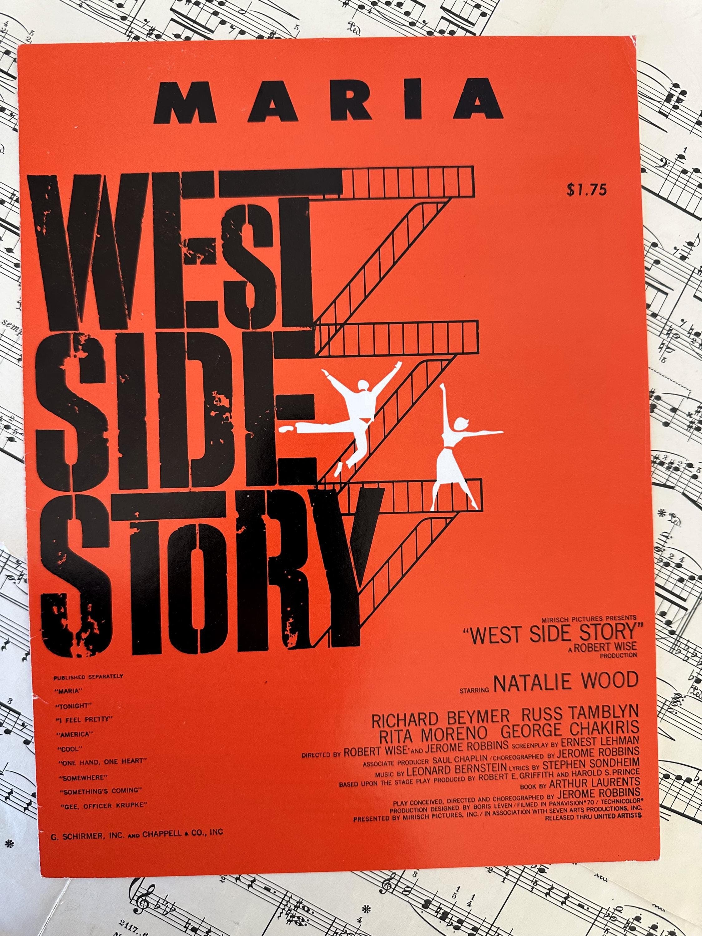 Vintage Sheet Music, “Maria,” from West Side Story, by Leonard Bernstein & Stephen Sondheim, 1957 - image 5