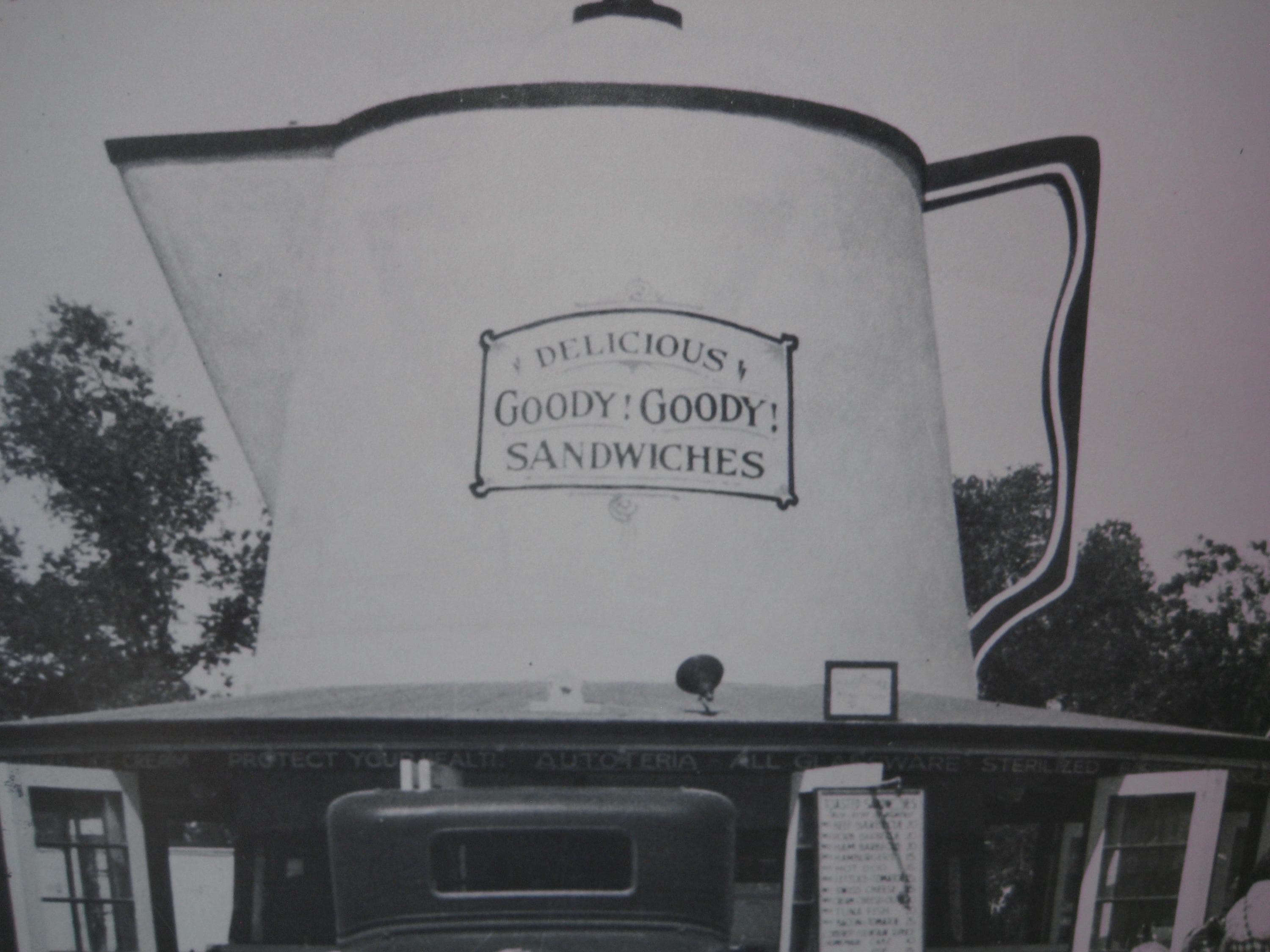 Vintage Roadside Diner Photo, Phoenix AZ, 1930s B&W Print - image 4