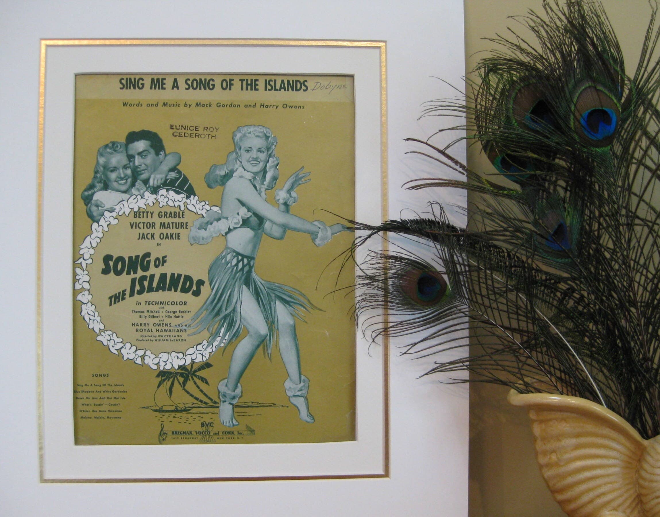 Betty Grable Sheet Music, Sing Me a Song of the Islands, 1942 - image 3