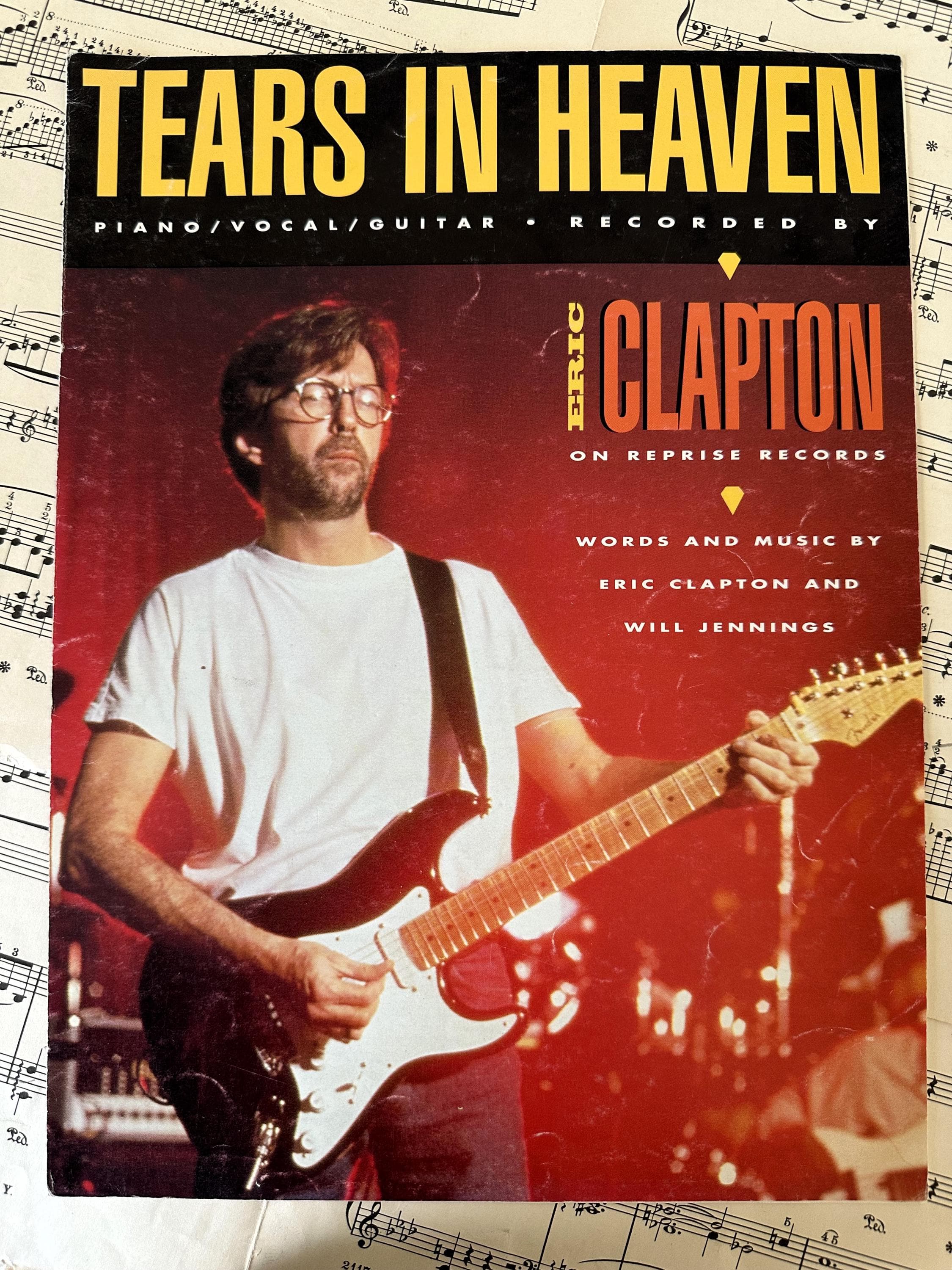 Vintage 1991 Tears in Heaven Sheet Music: Eric Clapton Piano/Vocal/Guitar, 1991 - image 4