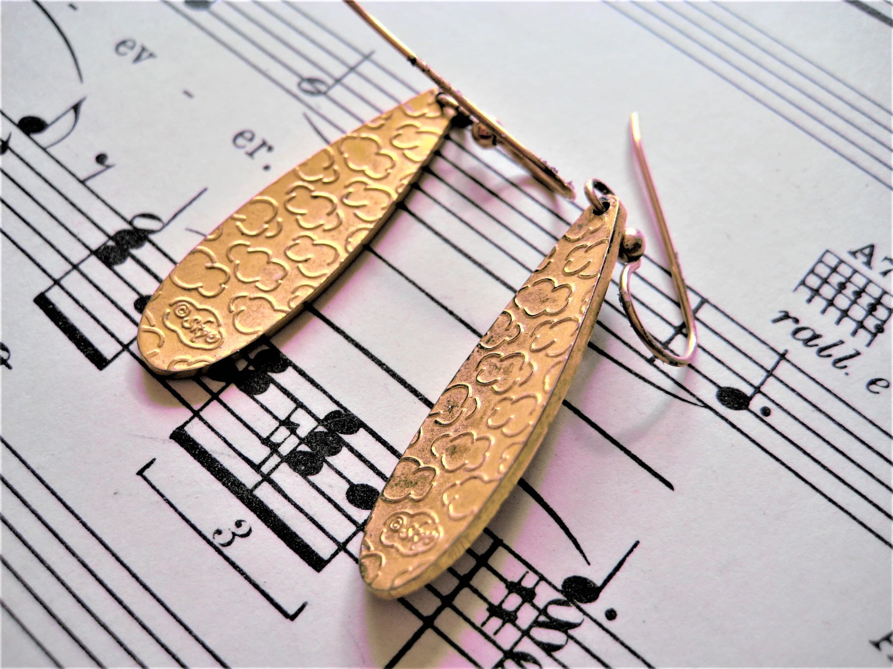 Dangle Earrings, Designer SKYE, Red Enameled Metal, Gold Tone, Vintage - image 3