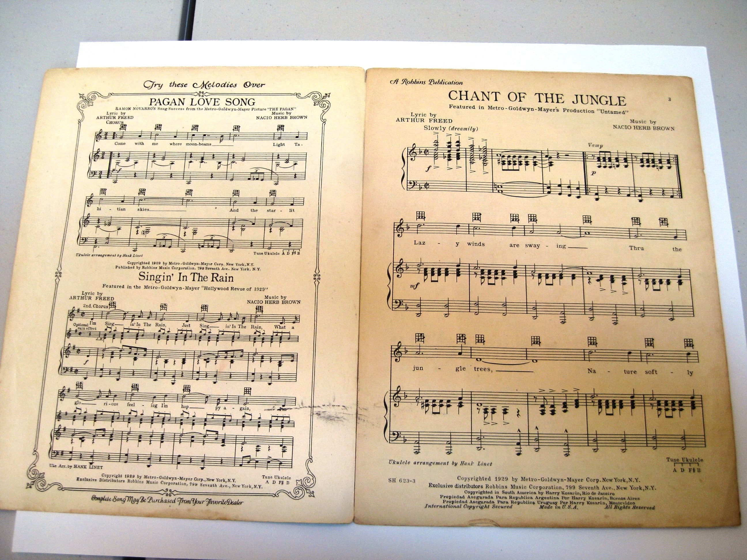 Vintage Joan Crawford Sheet Music, Chant of the Jungle, Matted 14x18 - image 5