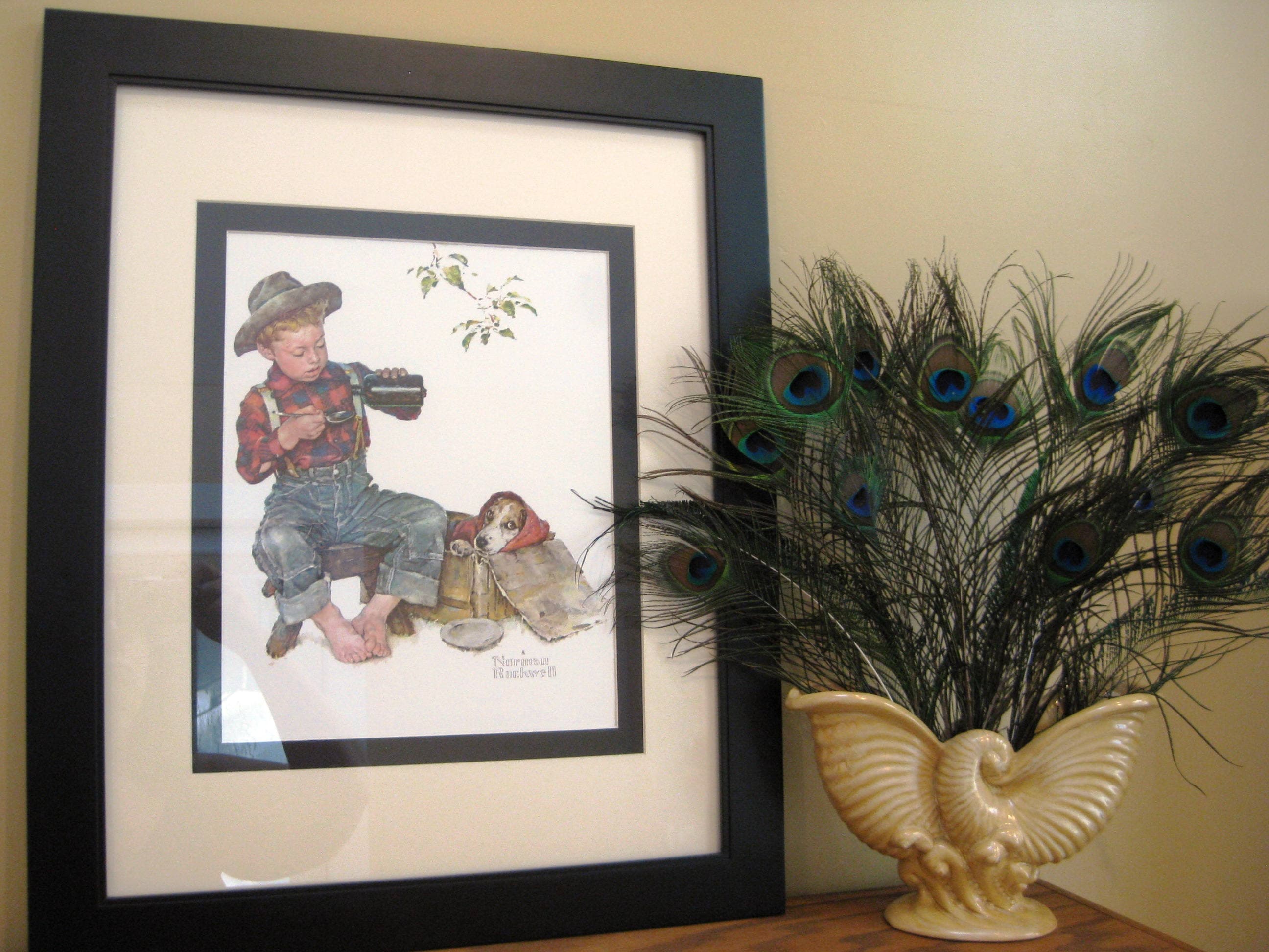 Norman Rockwell "SPRING" Vintage Matted Art Print (16x20) - image 5