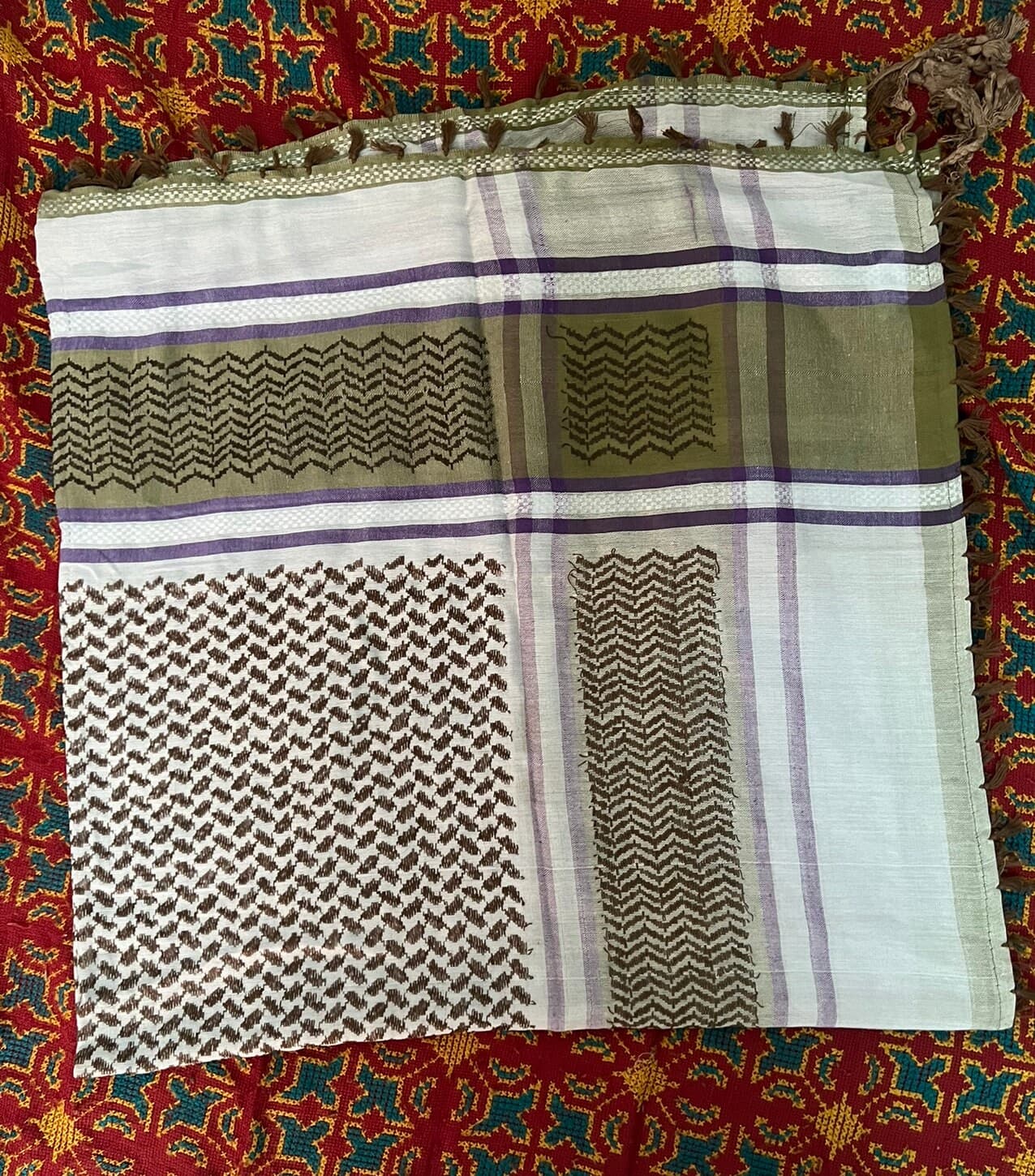 Umrah Bedouin Tassel Muslim Winter Scarve Scarf Shawl Arabian Islamic Men shemagh Head Turban Arafat Army keffiyeh palestine B12
