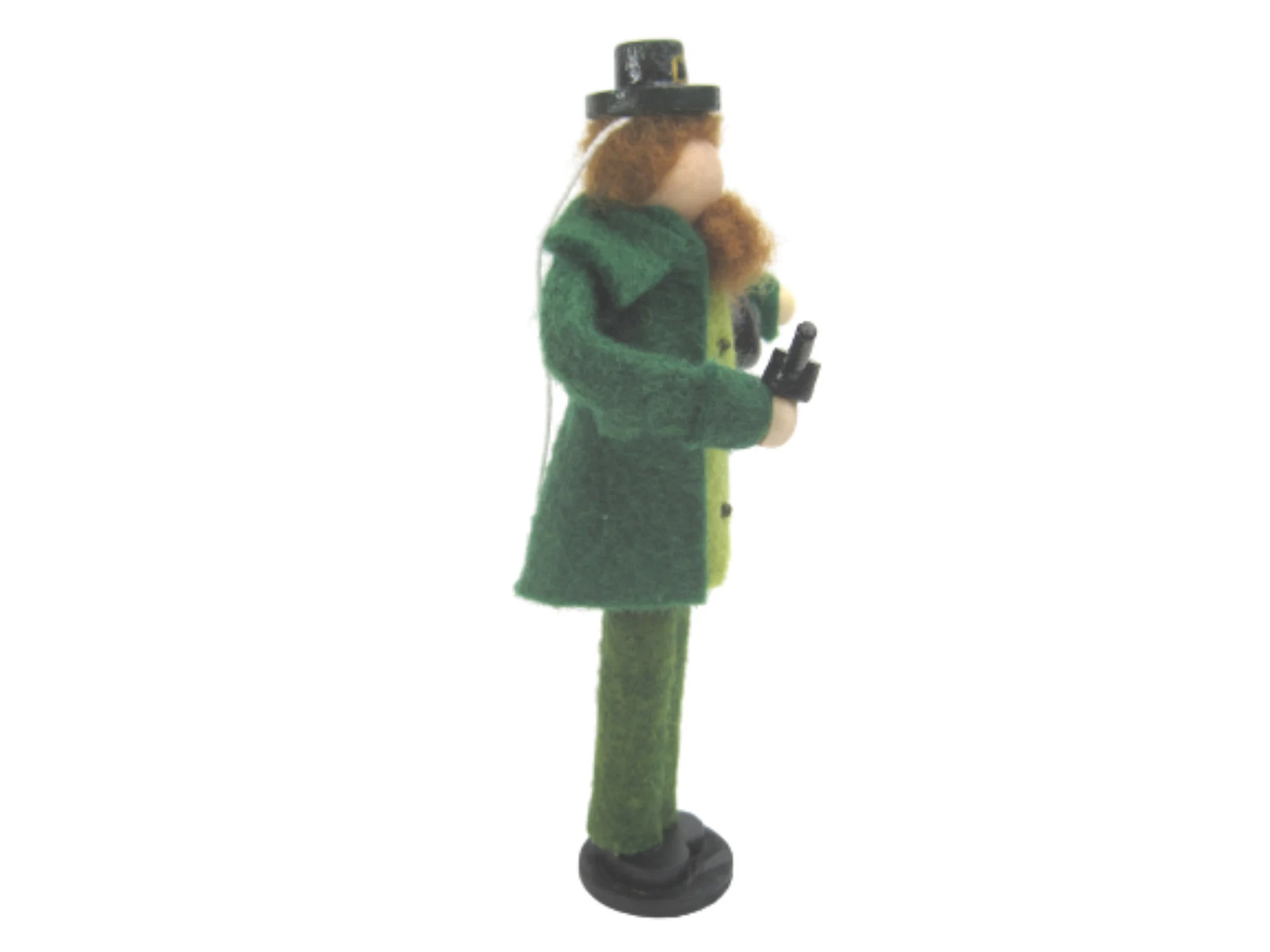 Leprechaun with Pipe and Pot of Gold, Wooden Ornament, Gifts for St Patrick's Day - Irishmen - Leprechaun Decor - Ireland - Lucky Irish - image 4