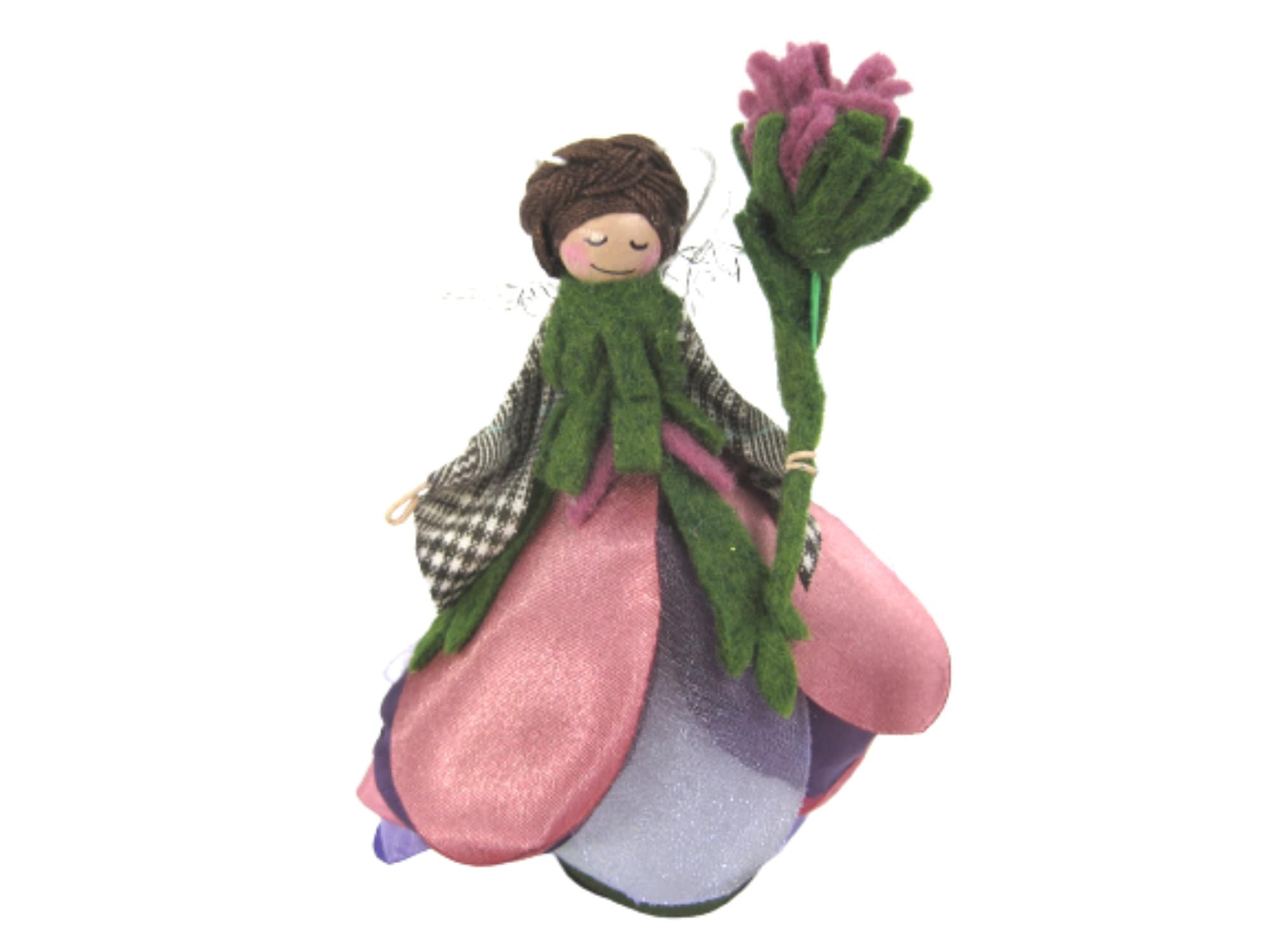 Scottish Thistle Flower Fairy Ornament, Celtic Fairy Decoration, Gift for Gardeners - Fairy Lovers - Girls - image 3