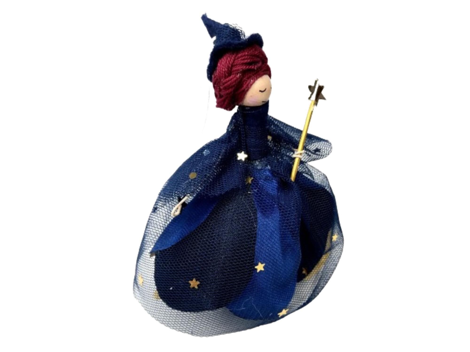Midnight Witch Ornament, Night Sky and Stars, Halloween Ornaments and Decoration, Autumn Decor - image 4