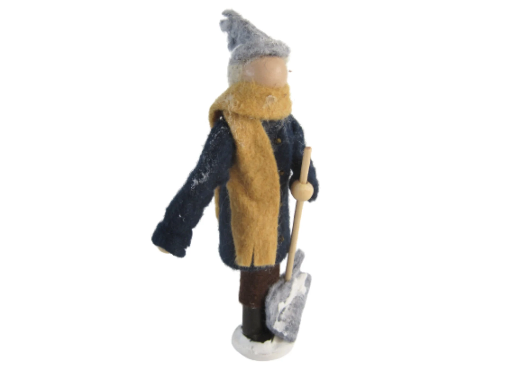 Snow Shoveler Boy Wooden Ornaments, Winter Decorations, Snow Shovels, Gifts for Winter - Stocking Stuffers - Christmas - Winter - image 3