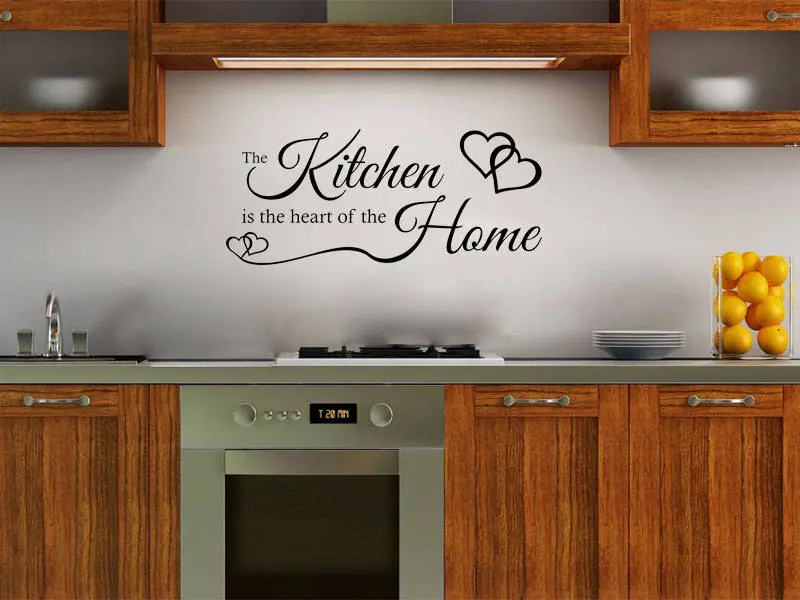 The KITCHEN Is The Heart Of A Home Wall Art Sticker, Vinyl Decal, Modern Transfer. - image 5