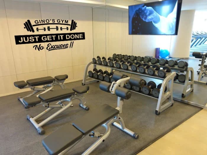Personalised Gym Motivation Wall Sticker 'Just Get It Done...' Vinyl, Self Adhesive, Quote, Banner. - image 5