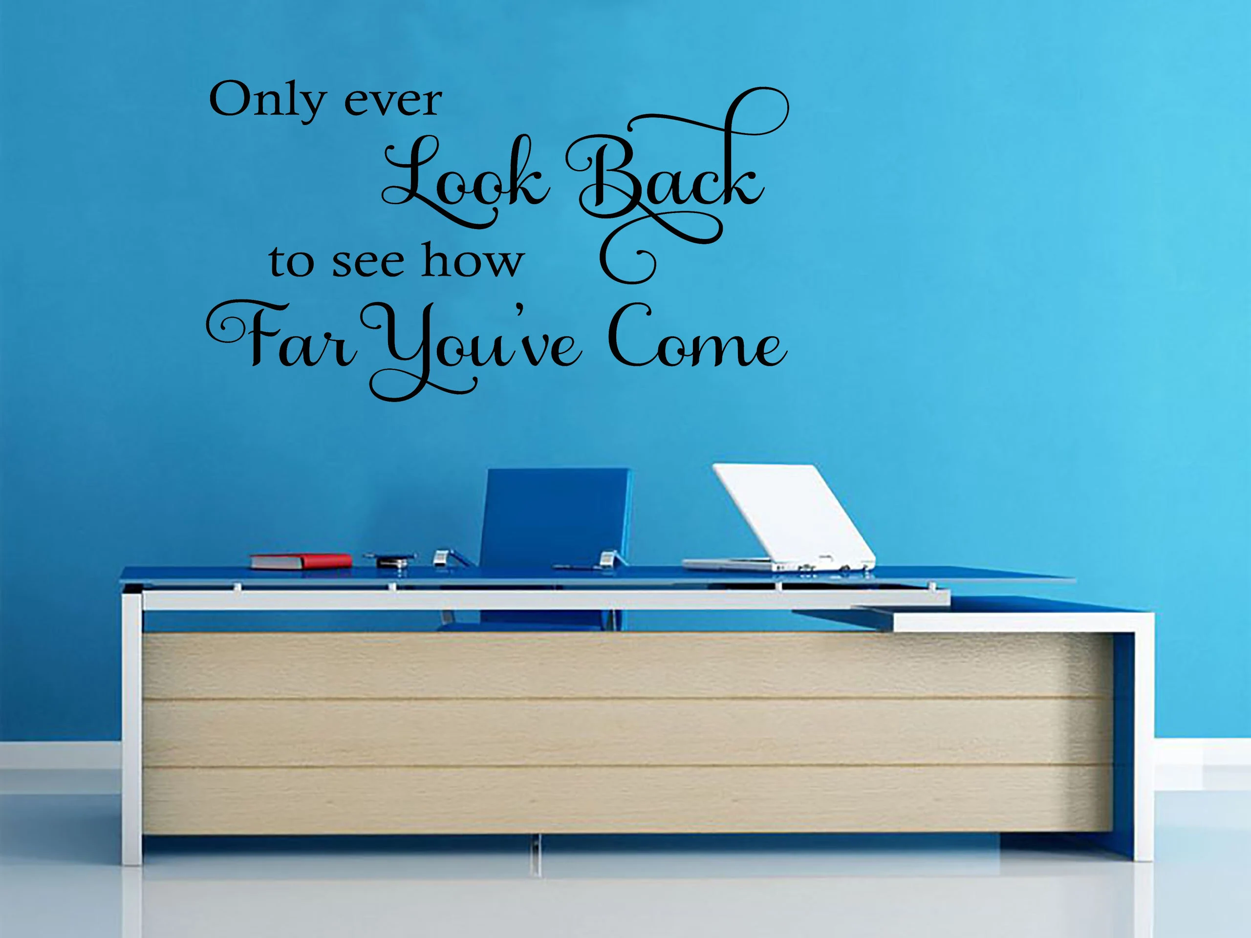 Wall Quote "Only ever Look Back..." Sticker Modern Transfer PVC Decal Decor Decoration - image 5