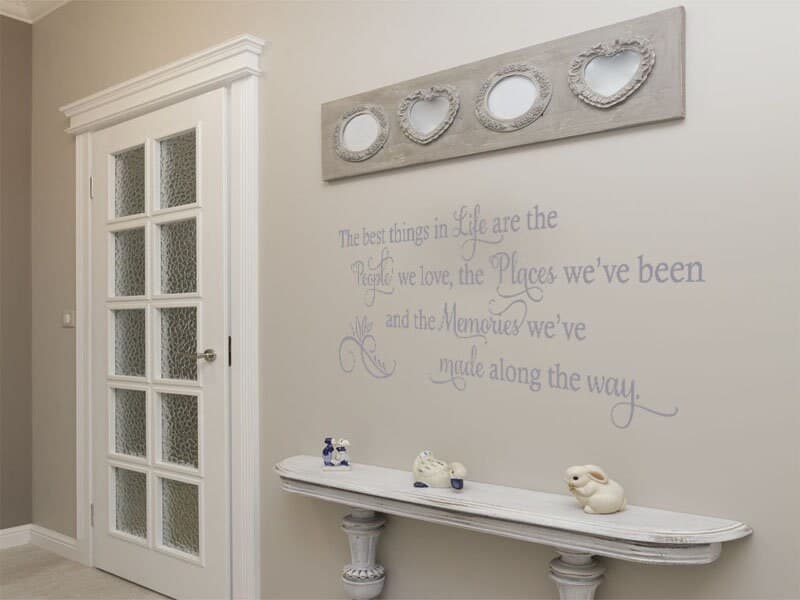Wall Quote 'The Best Things In Life...' Sticker, Adhesive, Vinyl, Art. - image 4