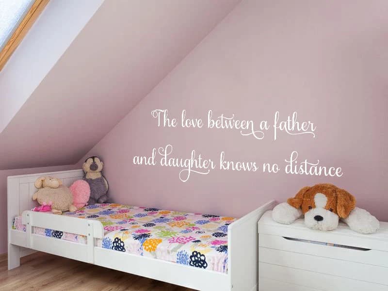 Father Daughter Love Quote Wall Decal: Family Home Decor - image 4