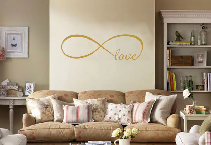 Infinity Circle Wall Art Sticker, Vinyl Decal, Modern Transfer.