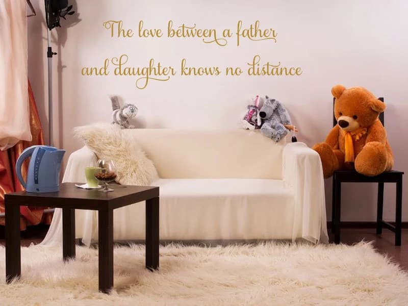 Father Daughter Love Quote Wall Decal: Family Home Decor - image 3