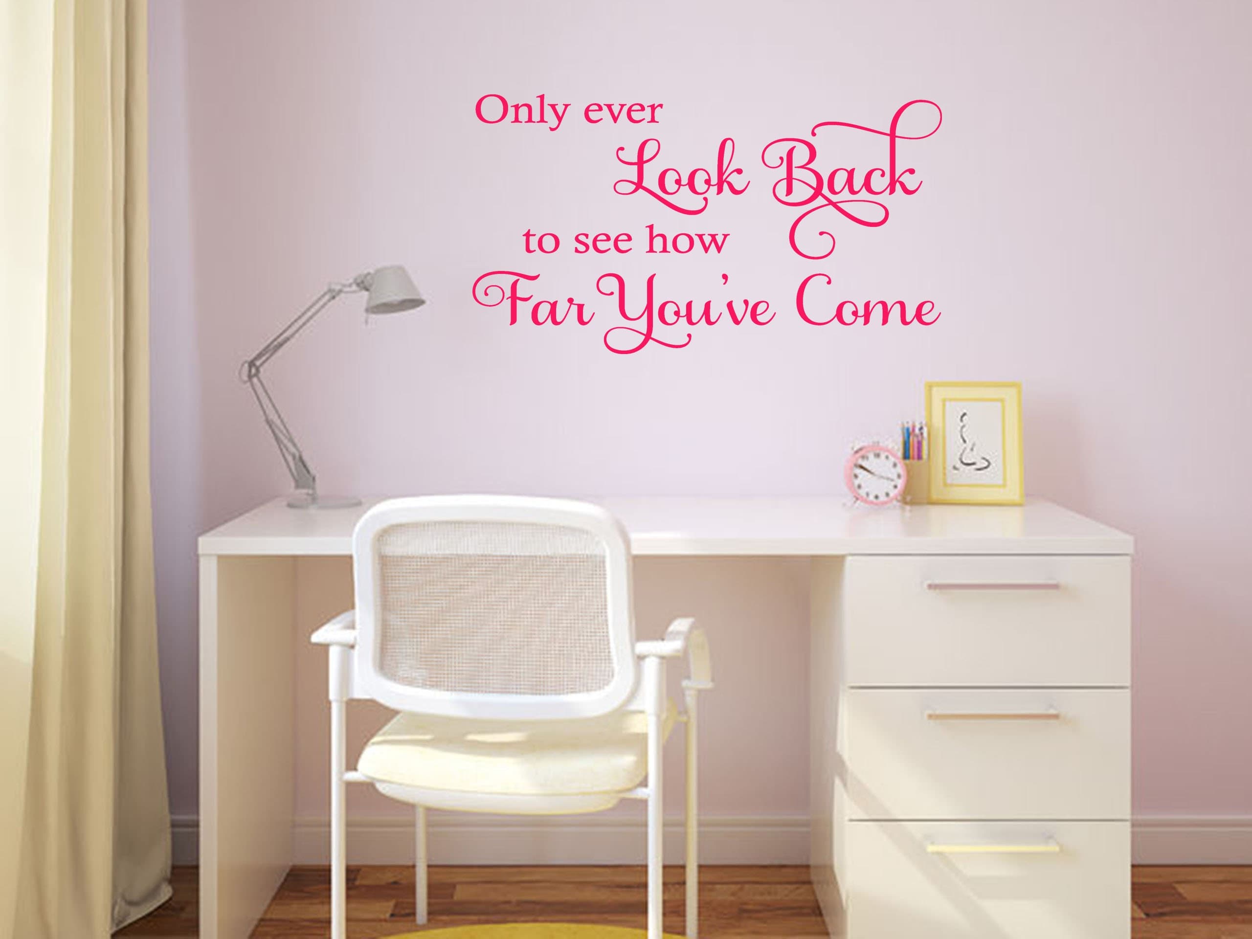 Wall Quote "Only ever Look Back..." Sticker Modern Transfer PVC Decal Decor Decoration - image 4