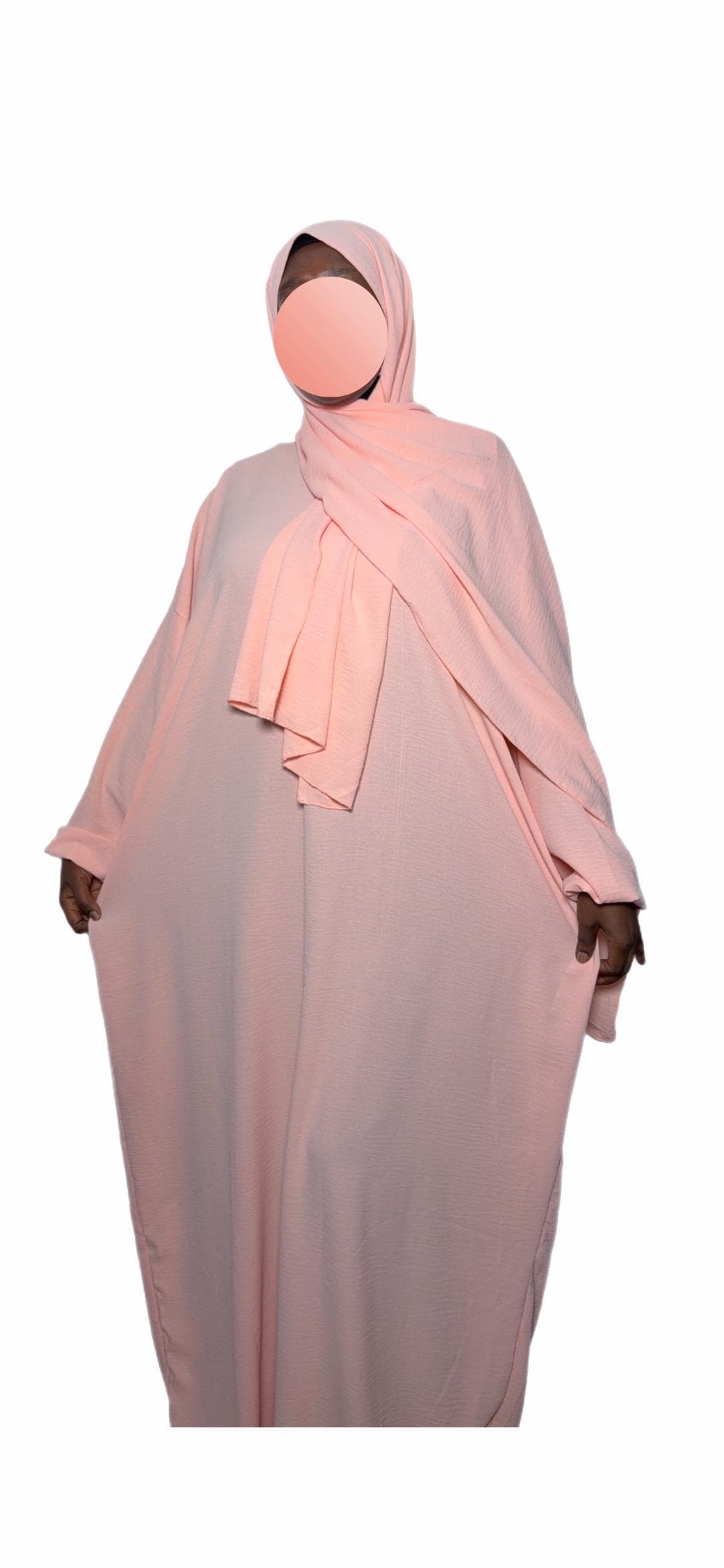 One piece abaya dress with attached hijab, prayer ramadan outfit - image 4