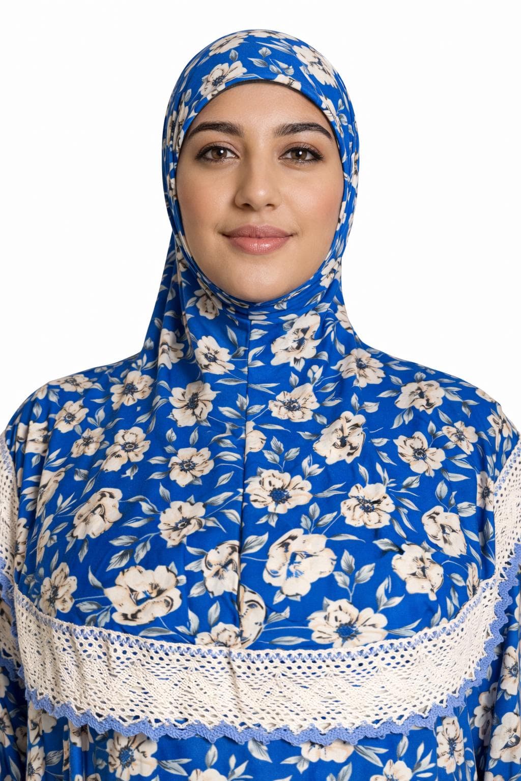 Floral One-Piece Prayer Dress with Attached Hijab | Modest Islamic Abaya - image 5