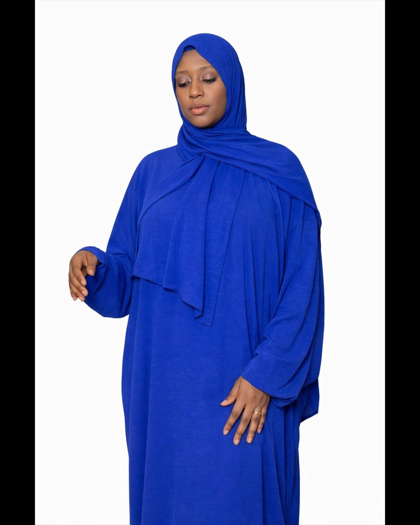 One piece abaya dress with attached hijab, prayer ramadan outfit