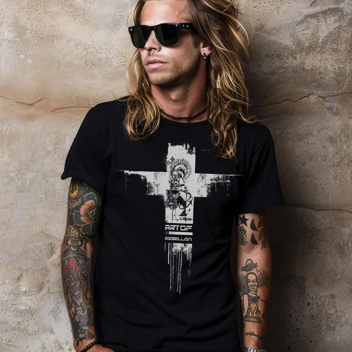 Edgy Devil Girl Guitar Shirt: Punk Rock Graphic Tee - image 2